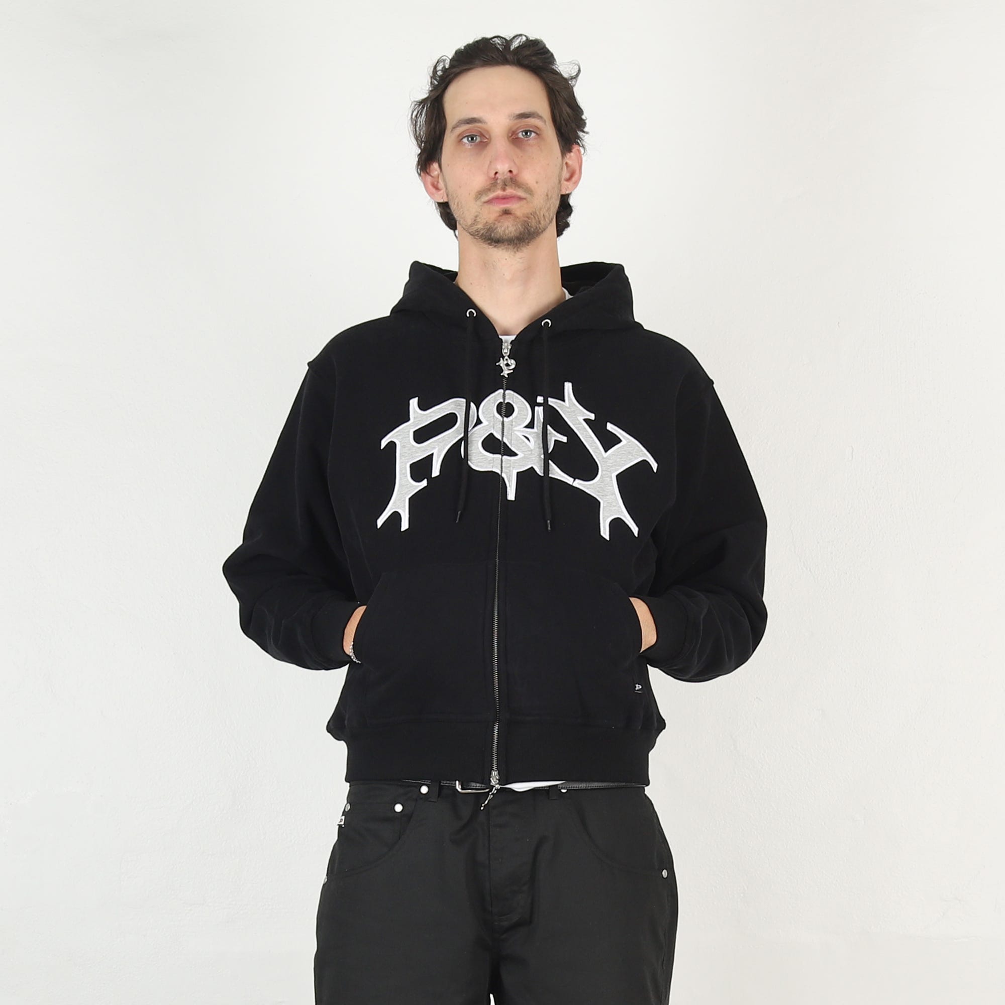 Punkandyo P&Y Zip Hoodie - Black