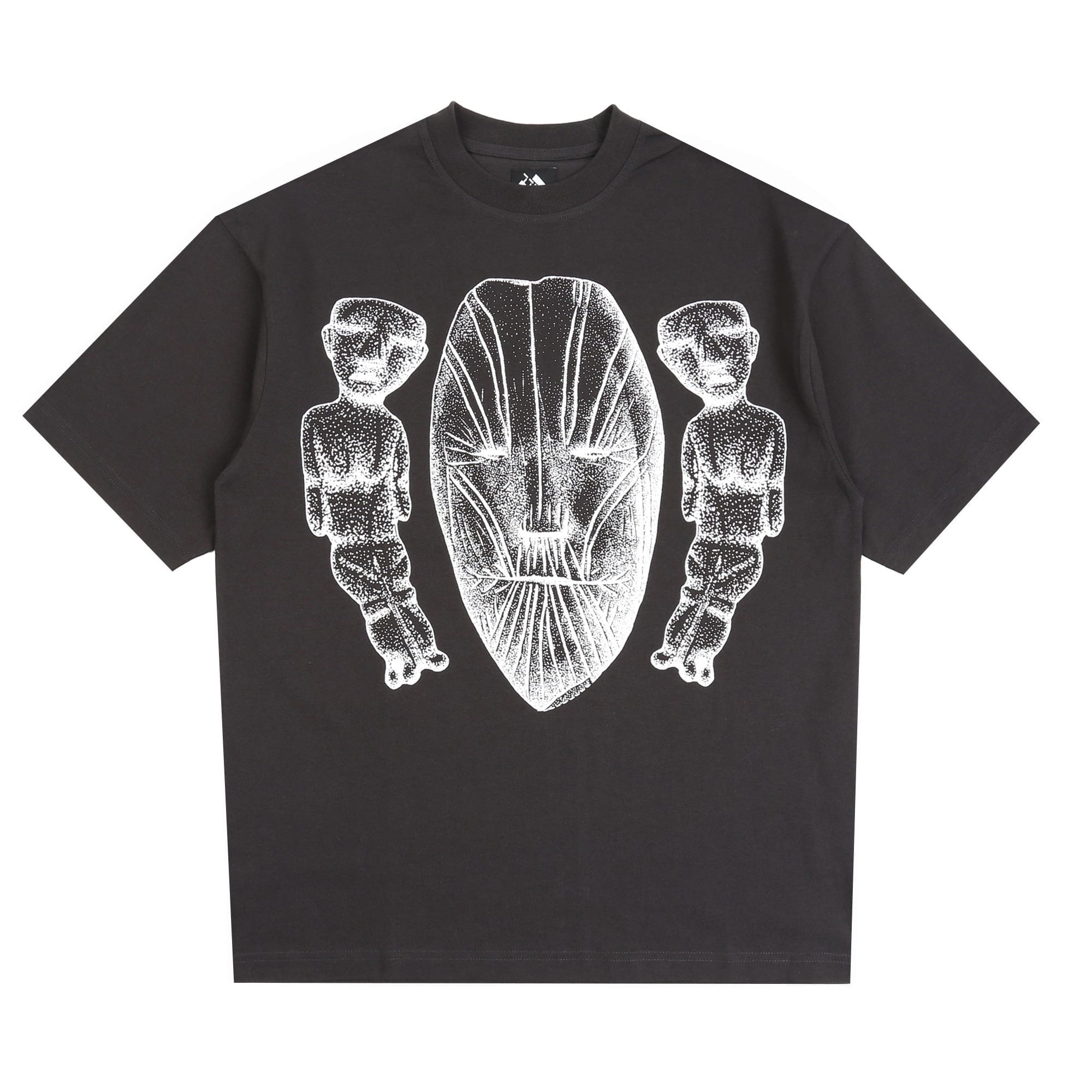 The Trilogy Tapes Face Figures Hands T-Shirt - Black