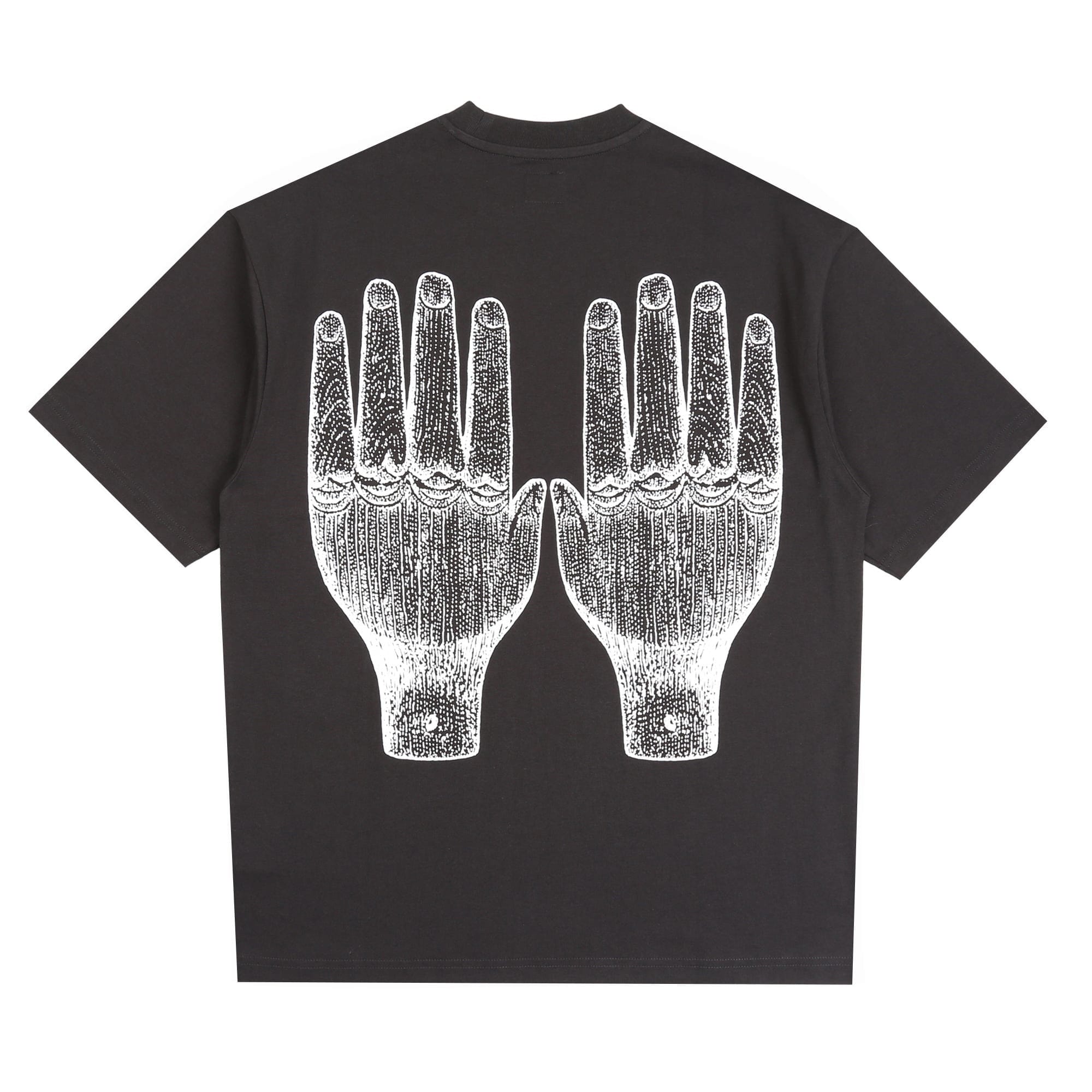 The Trilogy Tapes Face Figures Hands T-Shirt - Black