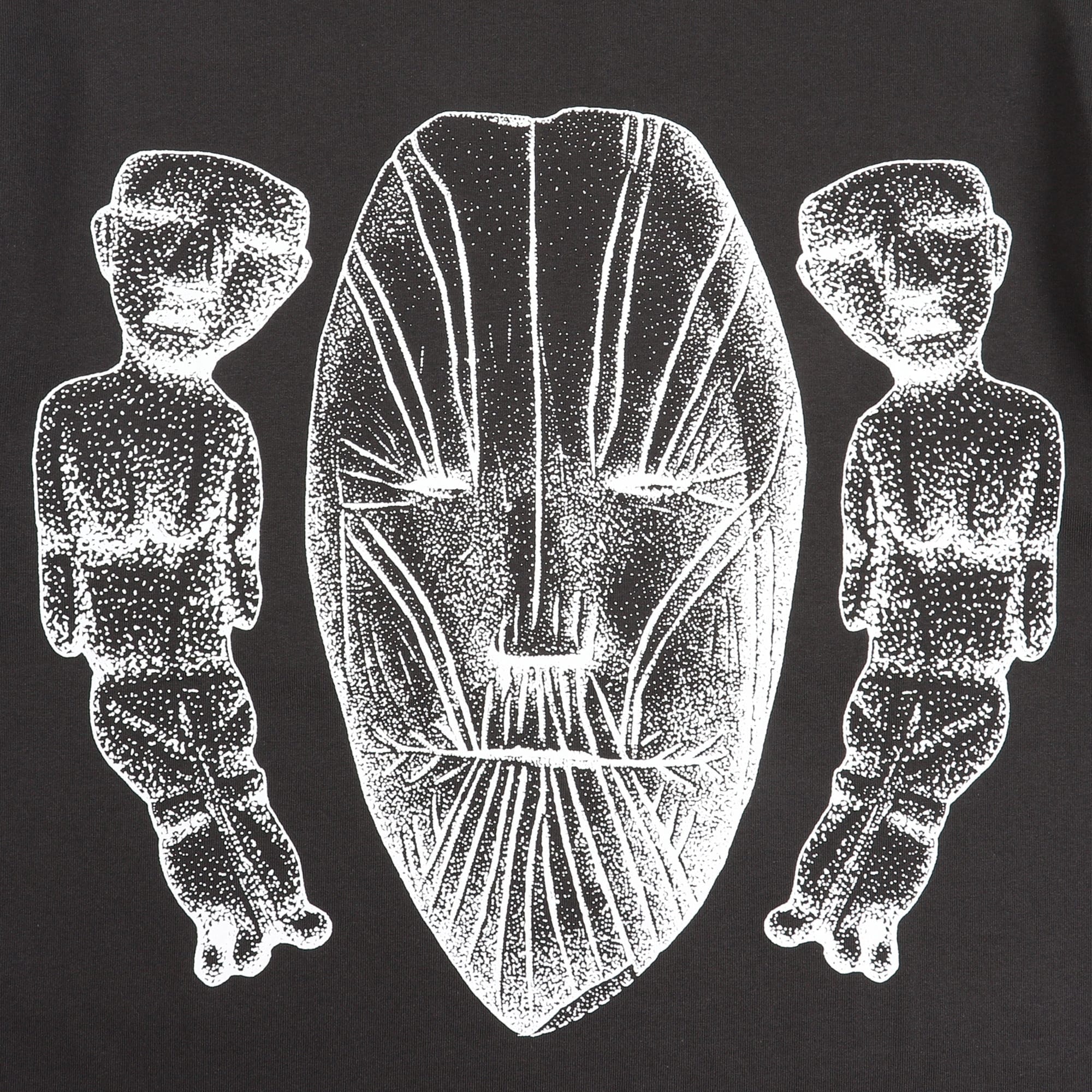 The Trilogy Tapes Face Figures Hands T-Shirt - Black