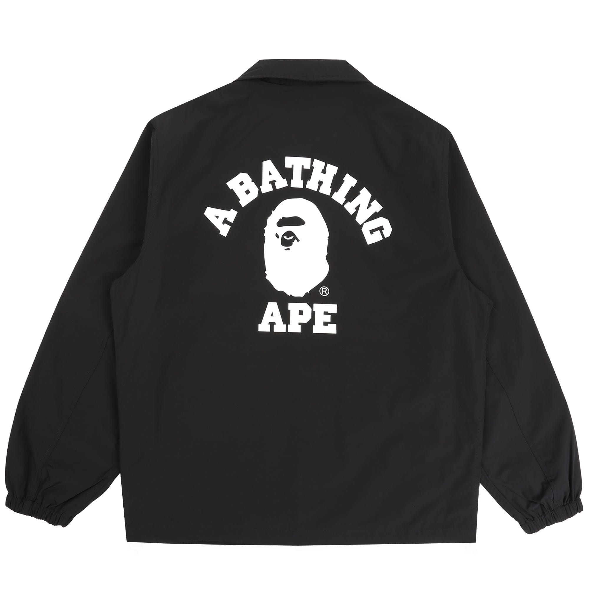 BAPE College Coach Jacket - Black