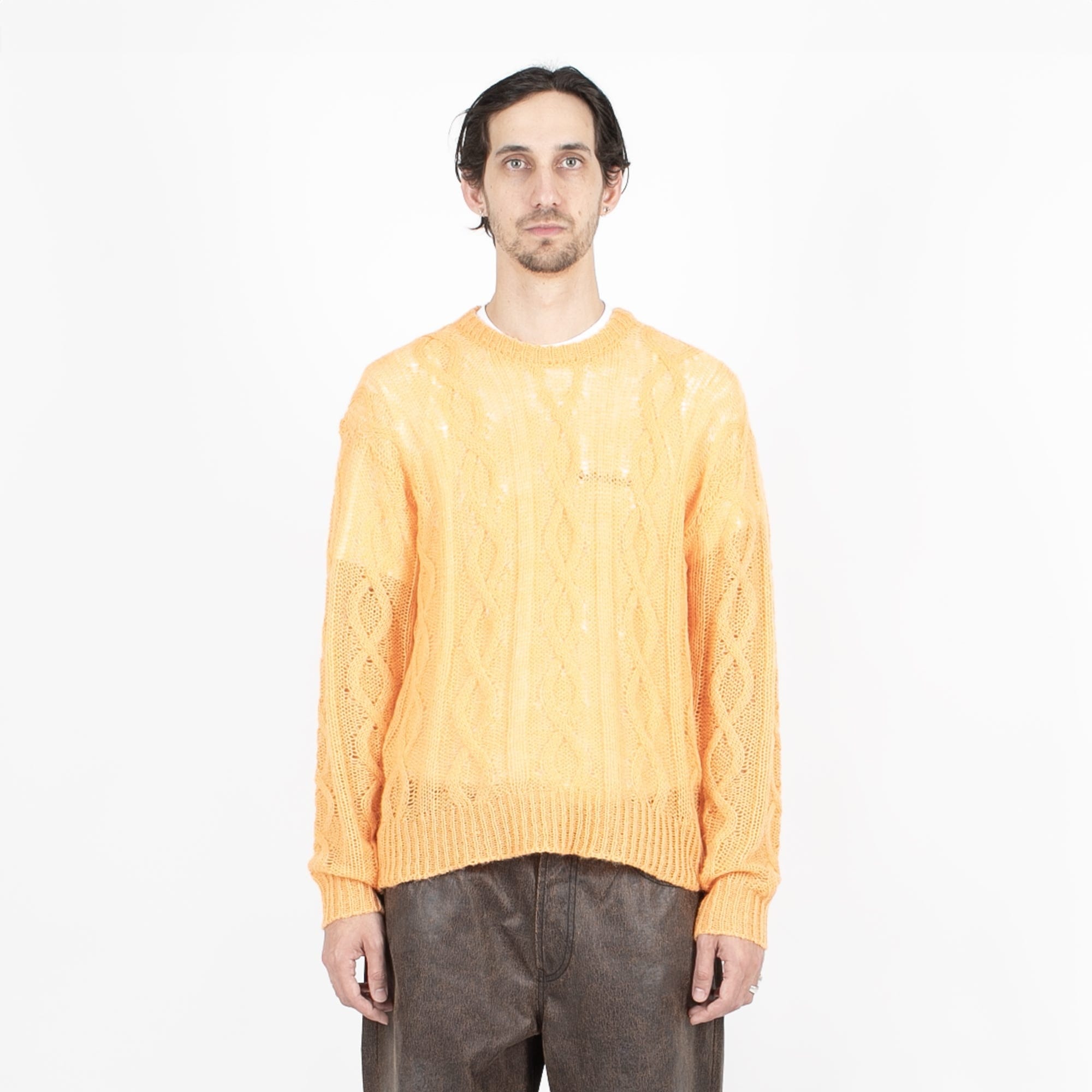 Stussy CABLE LOOSE KNIT SWEATER