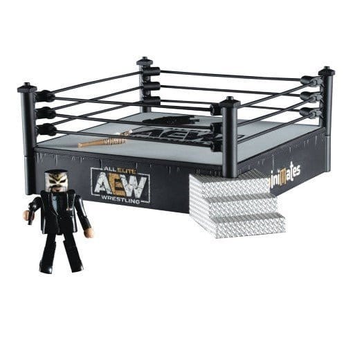 Diamond Select AEW Minimates Deluxe Wrestling Ring Playset with Excalibur