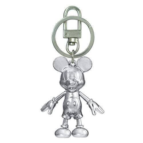 Monogram Mickey Mouse April Diamond Pewter Dangle Key Chain