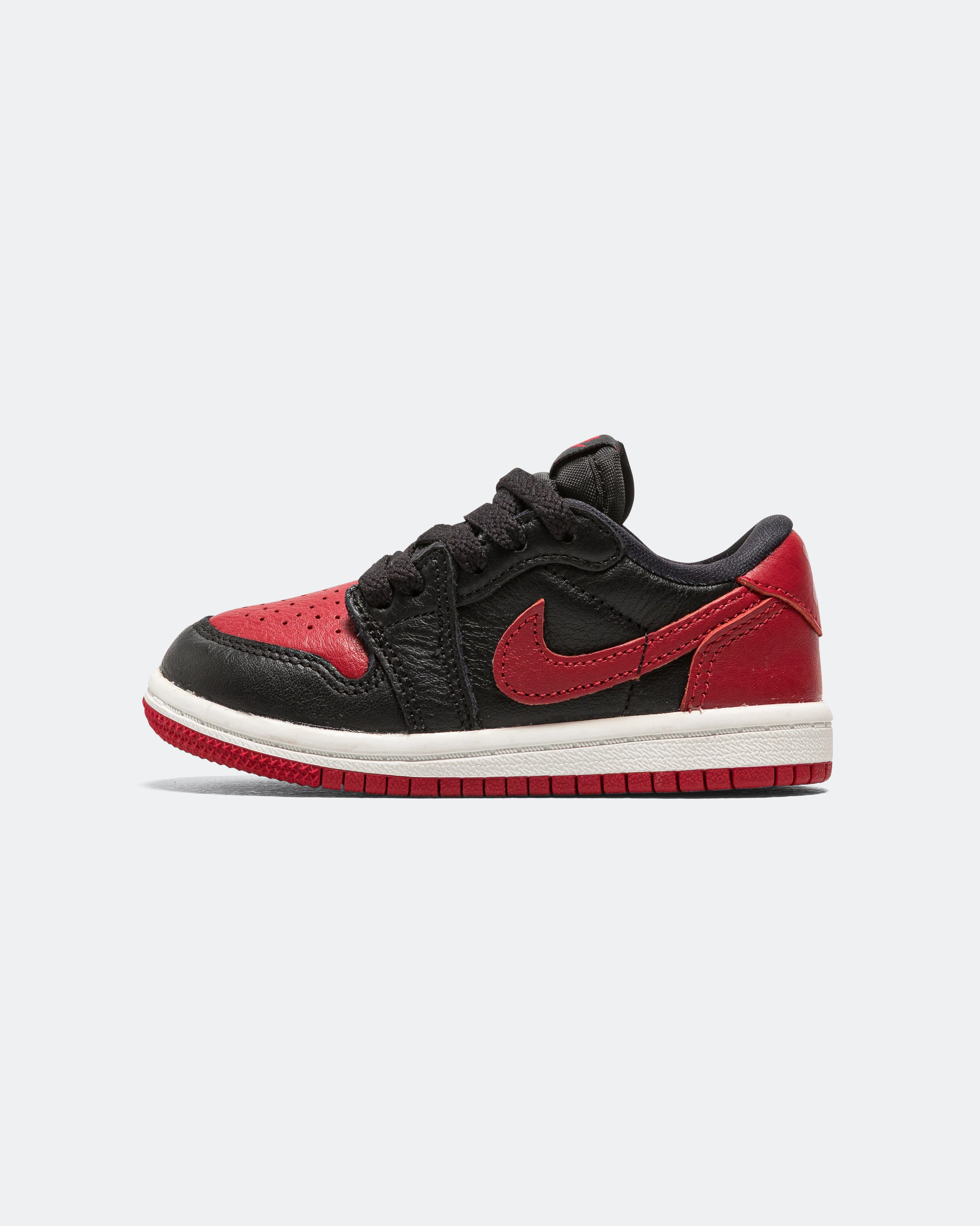 Air Jordan 1 Retro Low OG (TD) - Black/Black-Varsity Red-Summit White