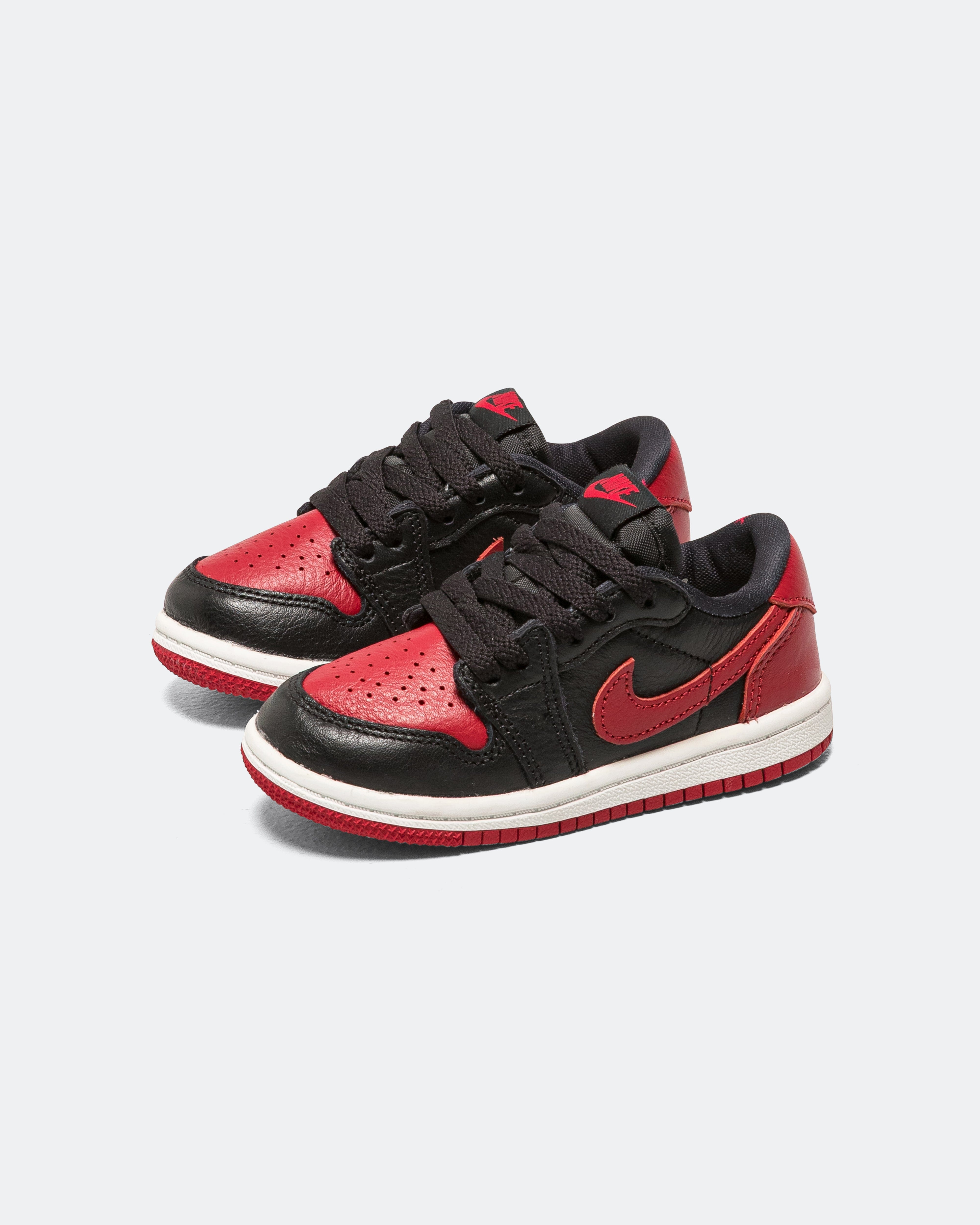Air Jordan 1 Retro Low OG (TD) - Black/Black-Varsity Red-Summit White