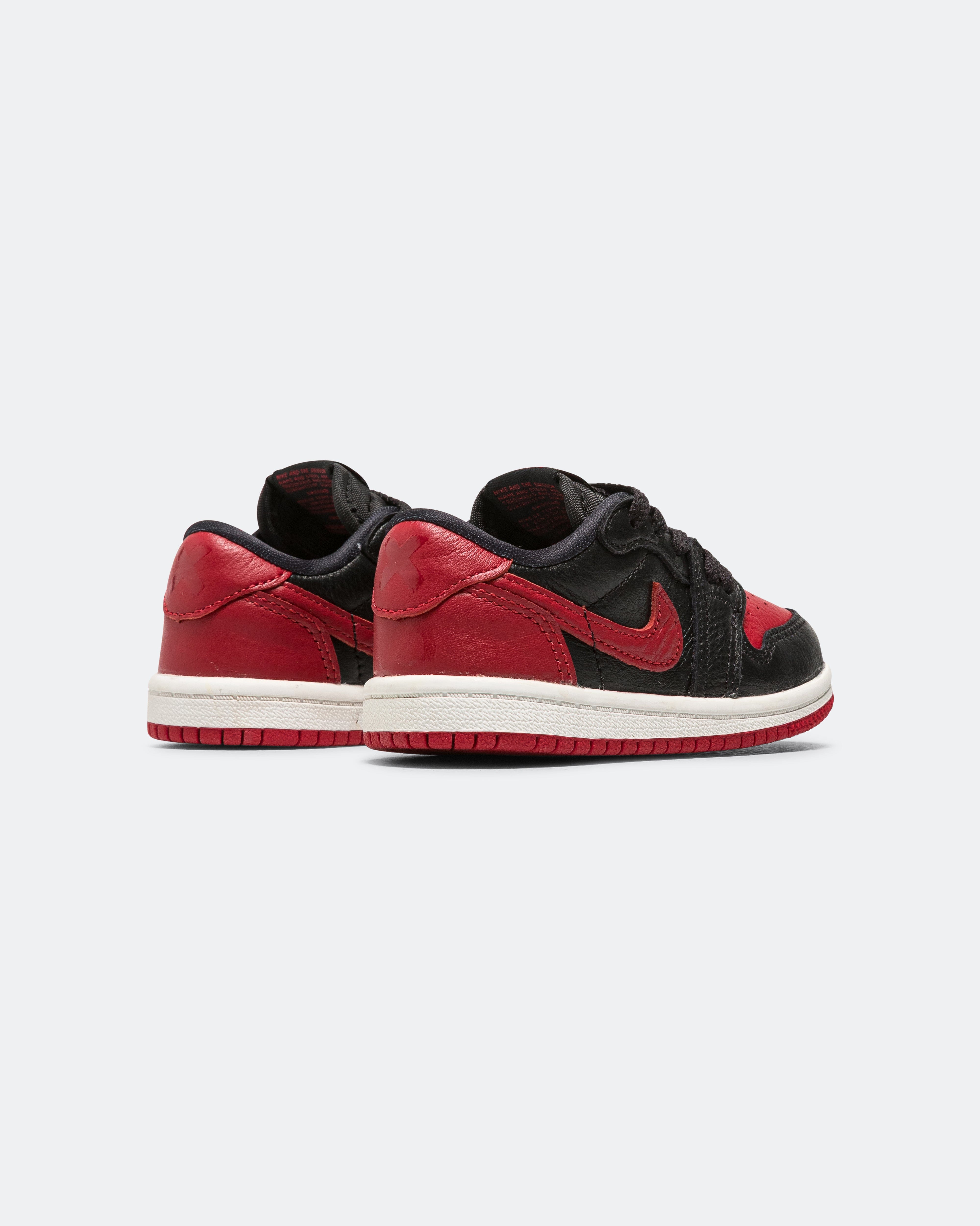 Air Jordan 1 Retro Low OG (TD) - Black/Black-Varsity Red-Summit White