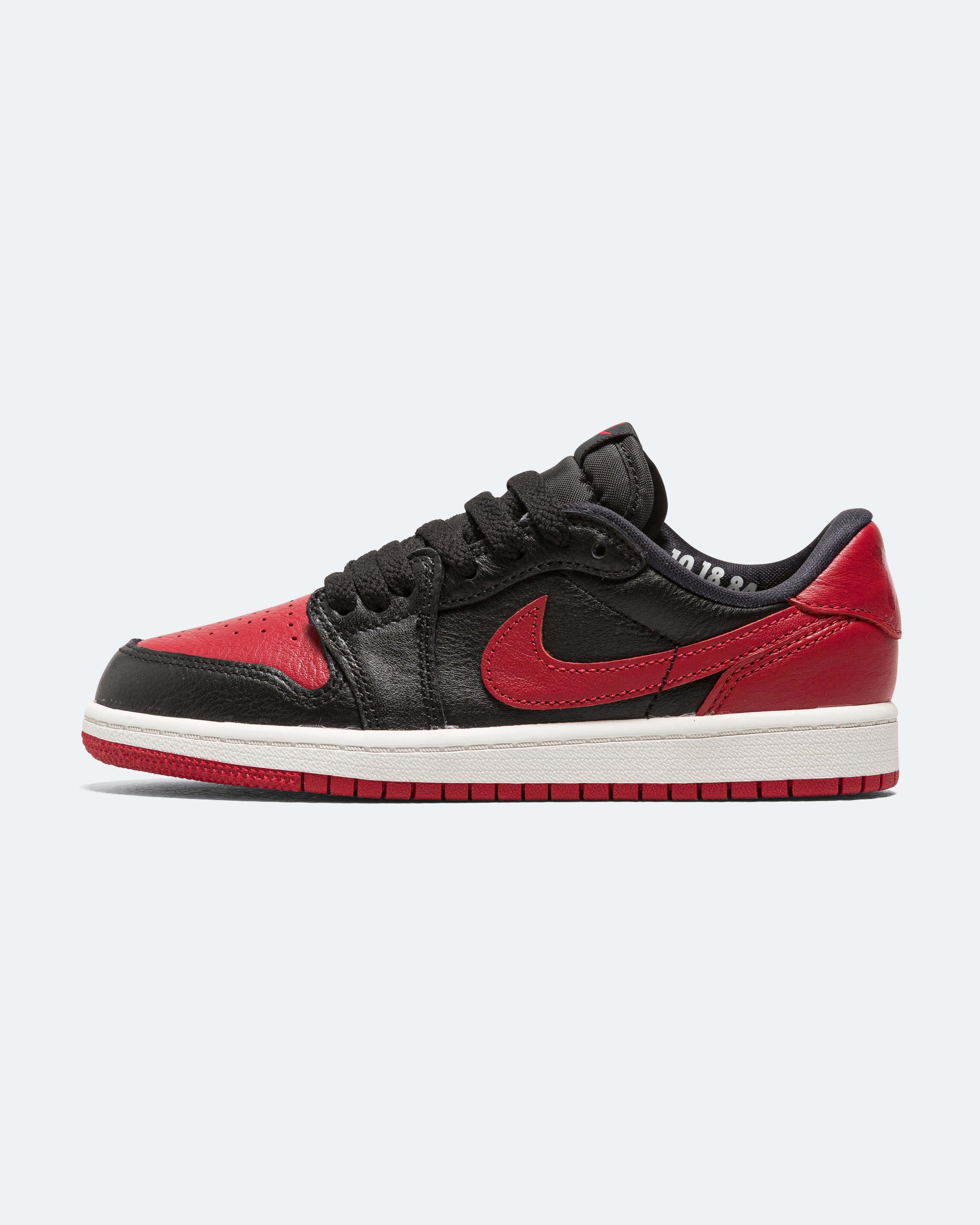 Air Jordan 1 Retro Low OG (PS) - Black/Black-Varsity Red-Summit White