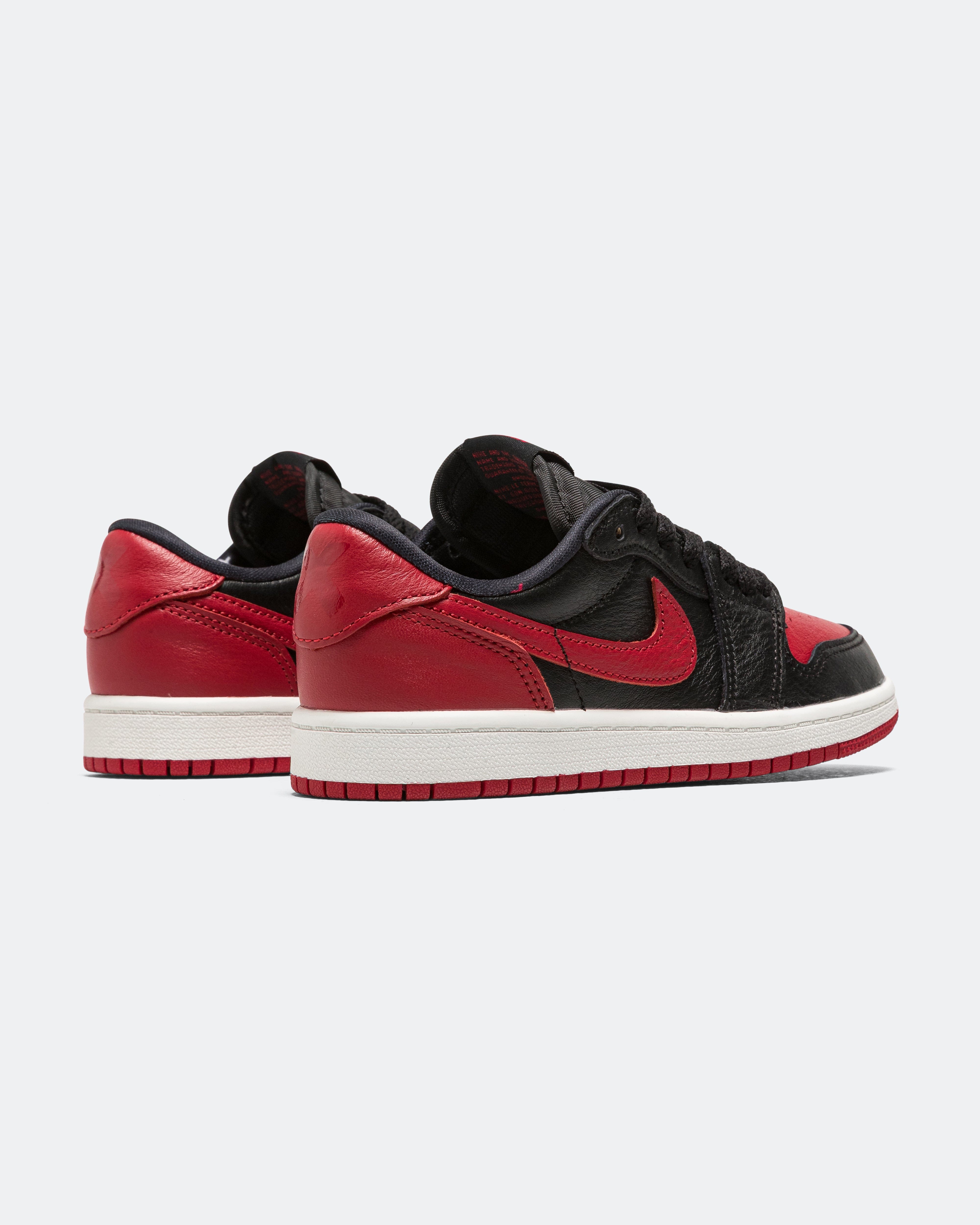 Air Jordan 1 Retro Low OG (PS) - Black/Black-Varsity Red-Summit White