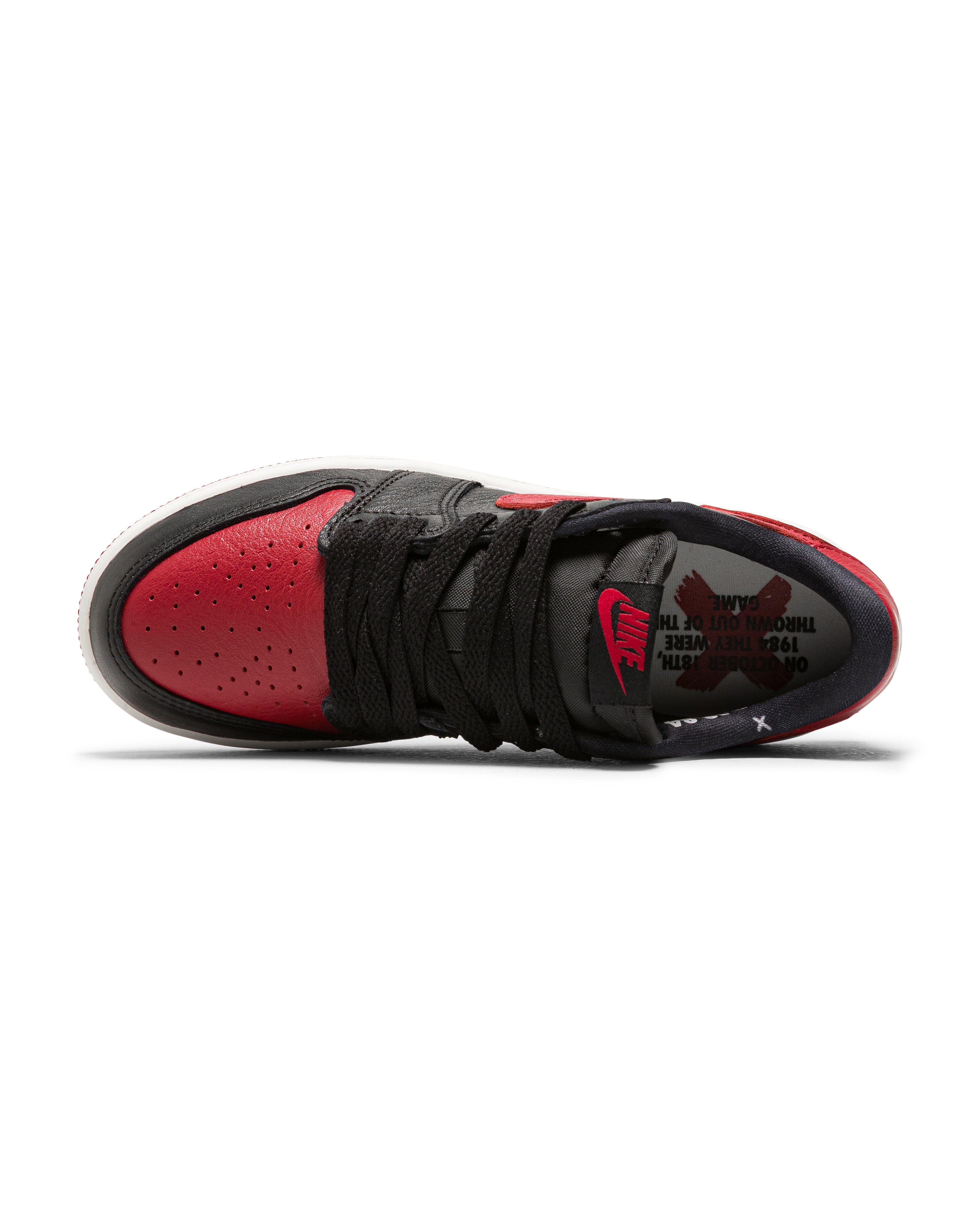 Air Jordan 1 Retro Low OG (PS) - Black/Black-Varsity Red-Summit White