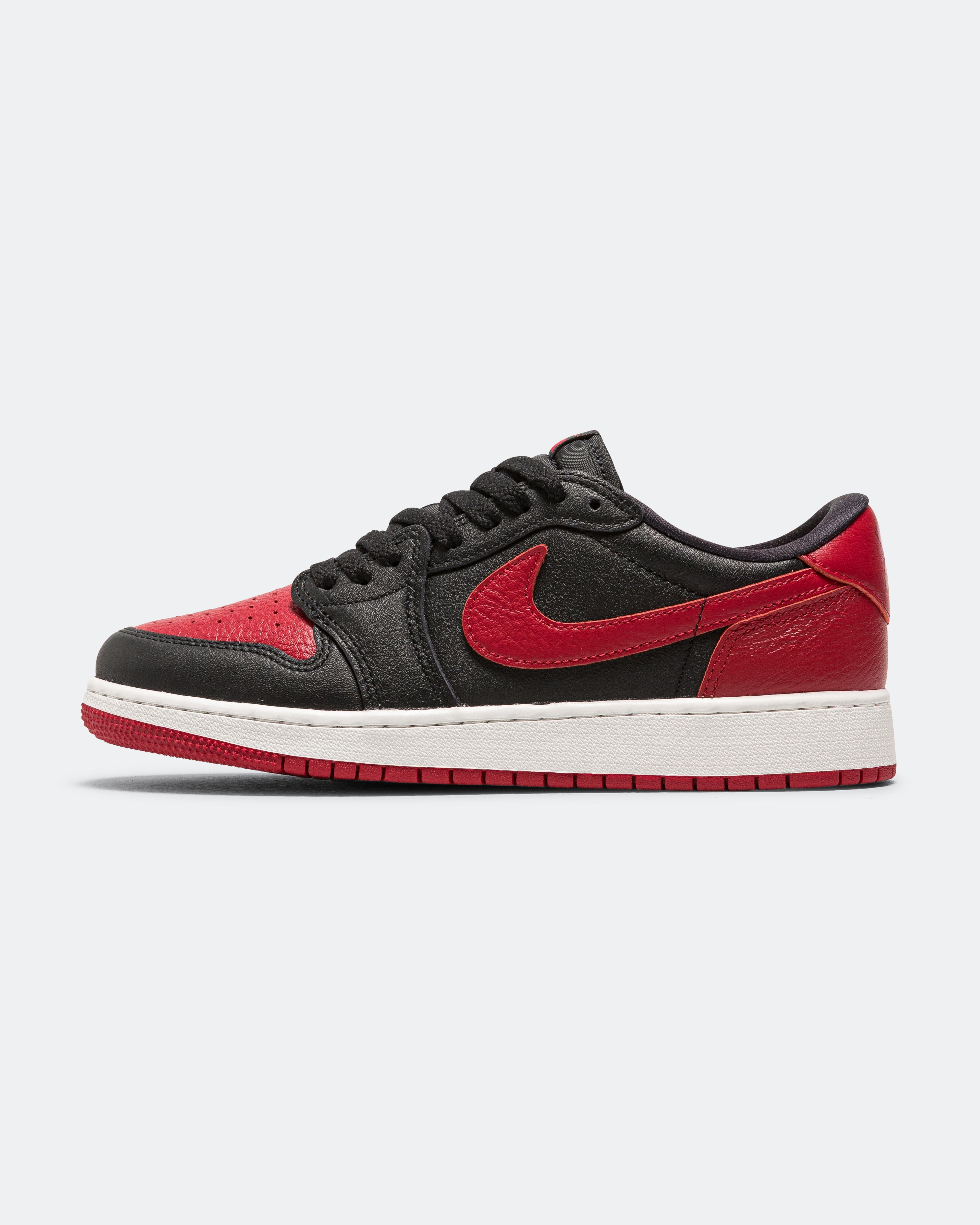 Air Jordan 1 Retro Low OG (GS) - Black/Black-Varsity Red-Summit White