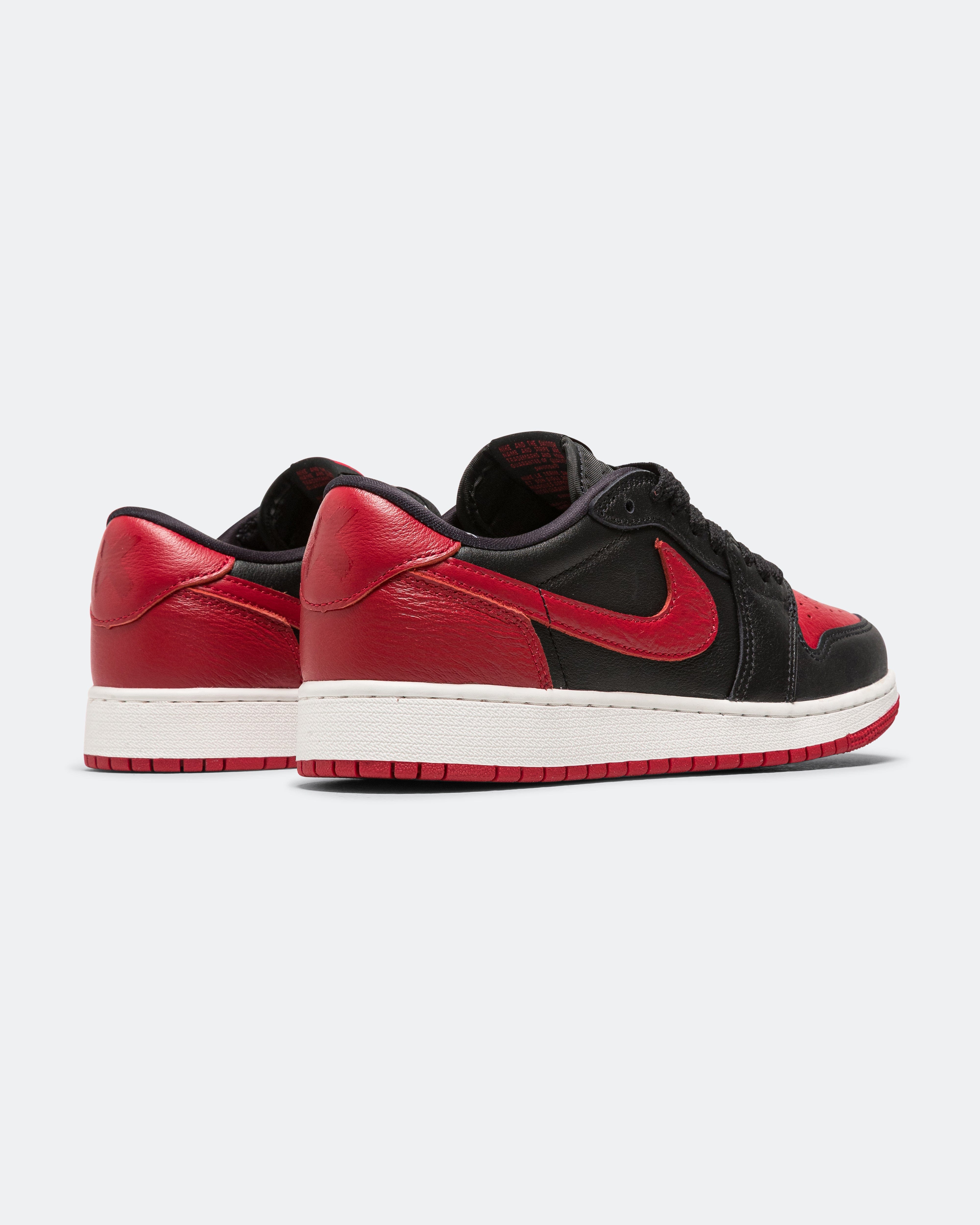 Air Jordan 1 Retro Low OG (GS) - Black/Black-Varsity Red-Summit White