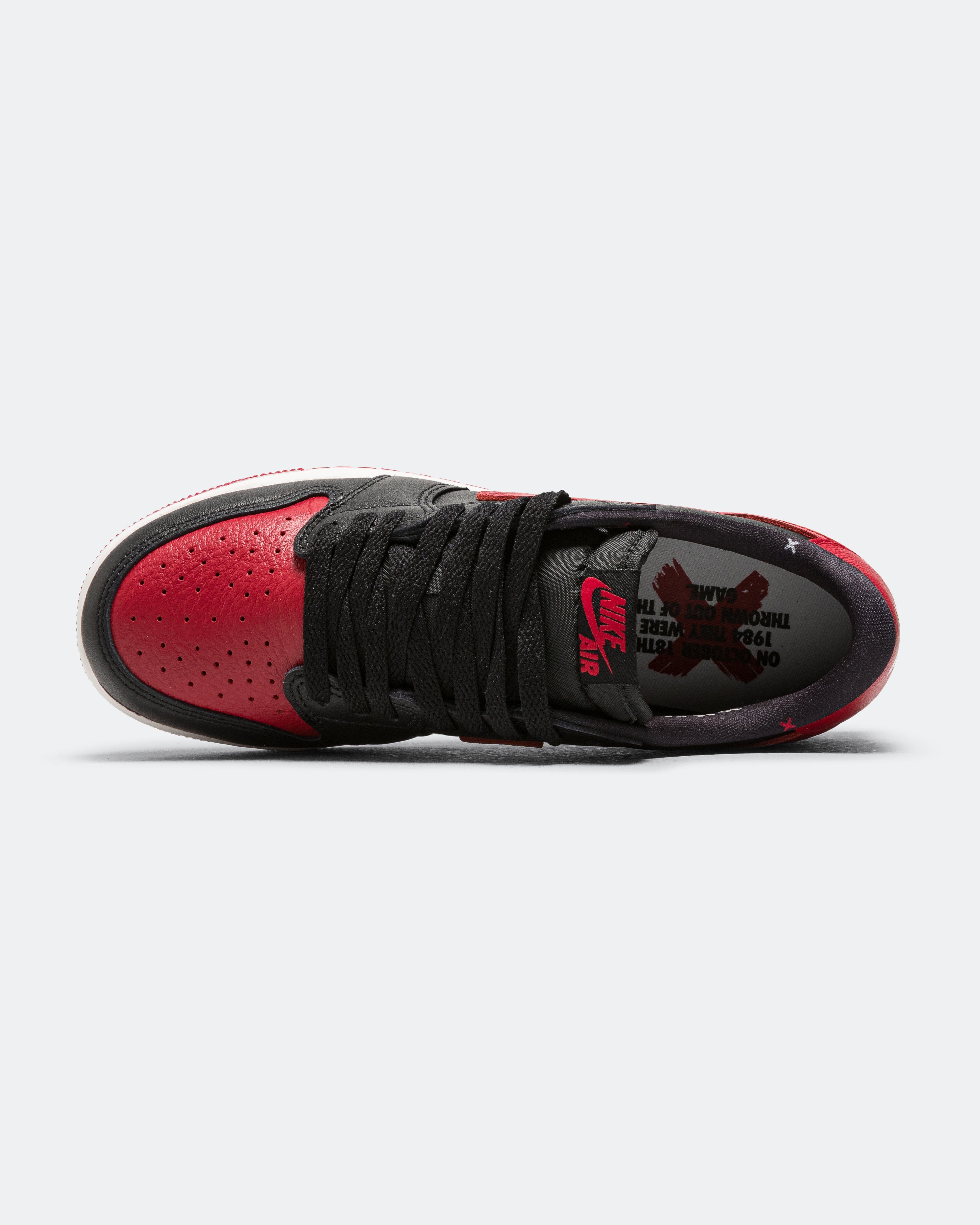 Air Jordan 1 Retro Low OG (GS) - Black/Black-Varsity Red-Summit White