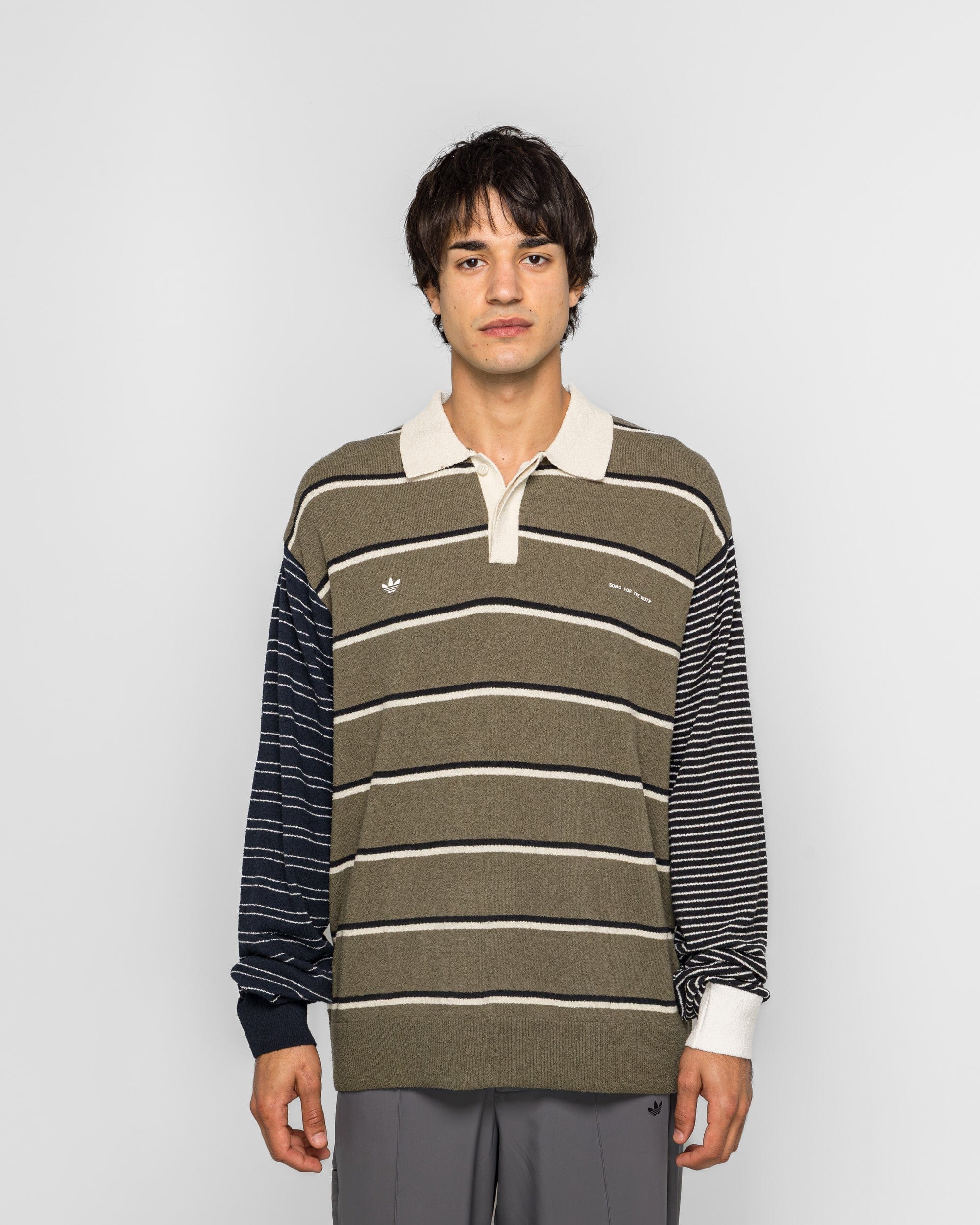 adidas Adi007 Tee LS x SFTM - Olive Strata/Alumina