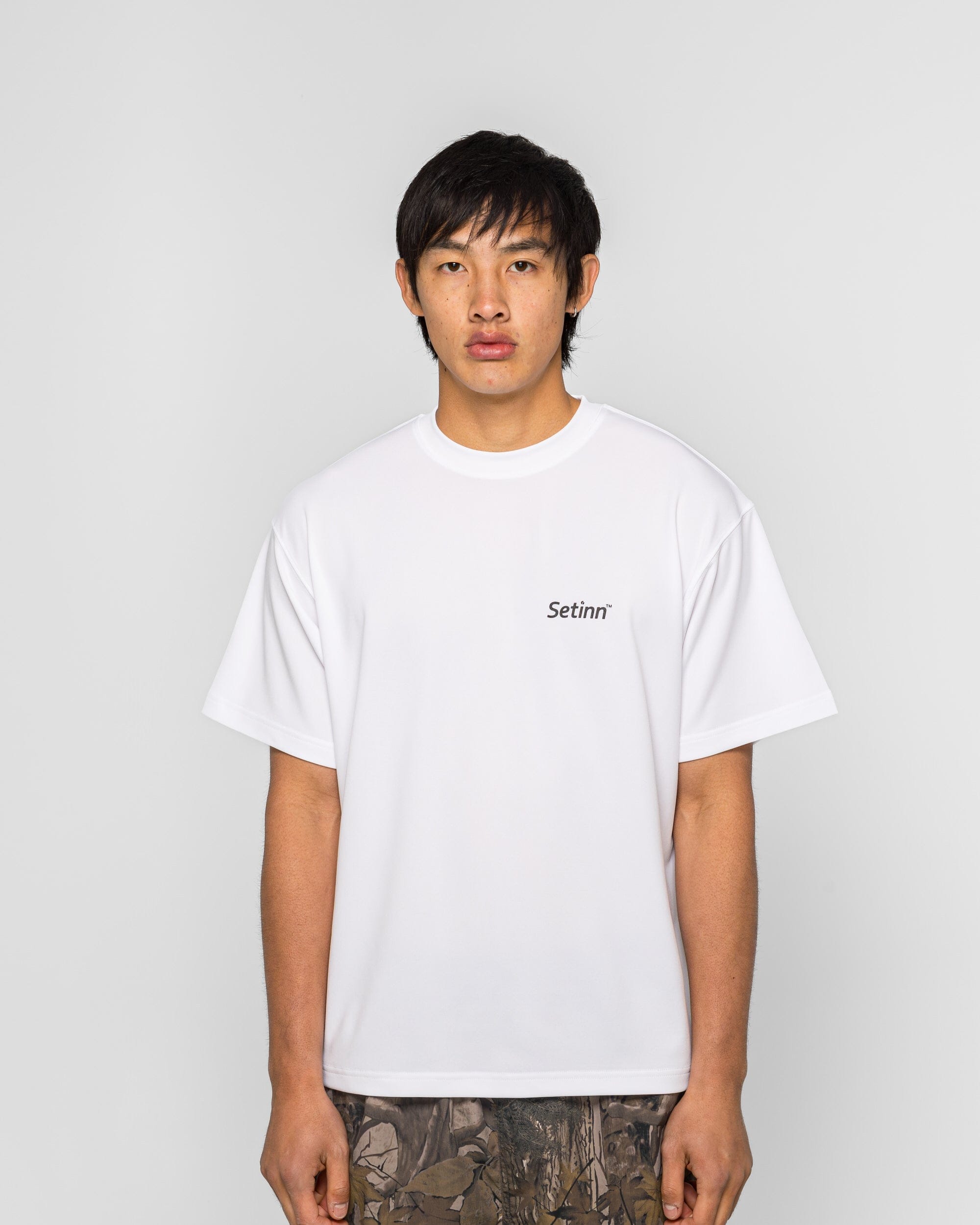 Setinn One Point Script Shirt - White