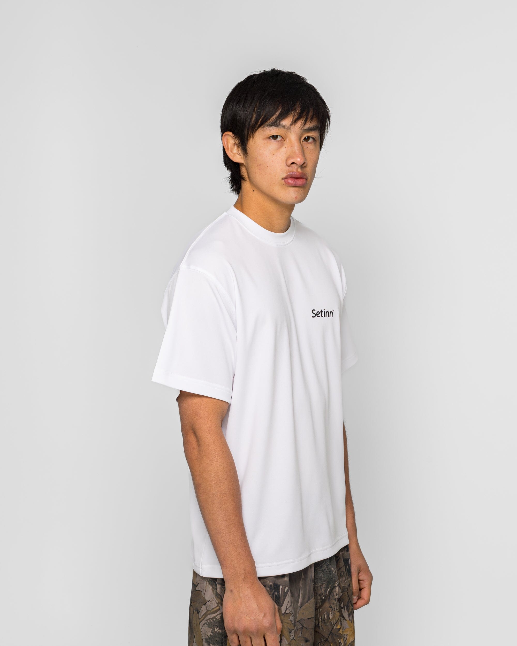 Setinn One Point Script Shirt - White