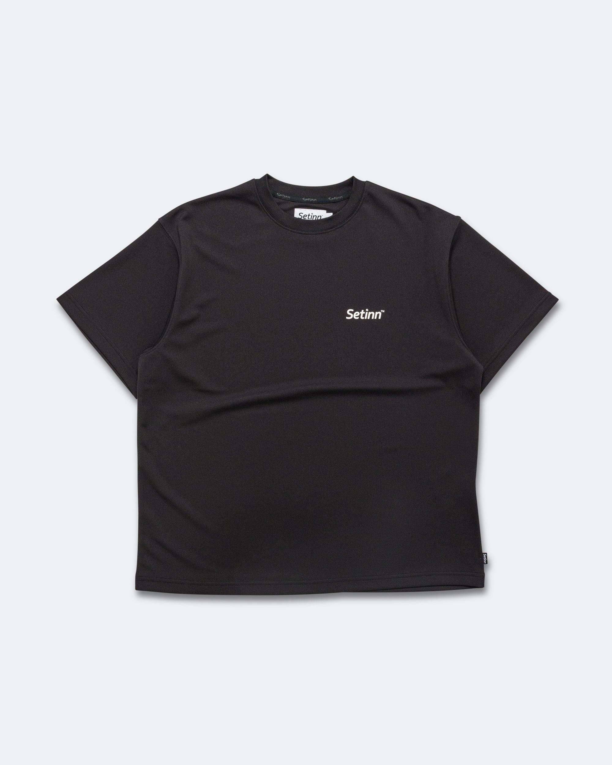 Setinn One Point Script Shirt - Black