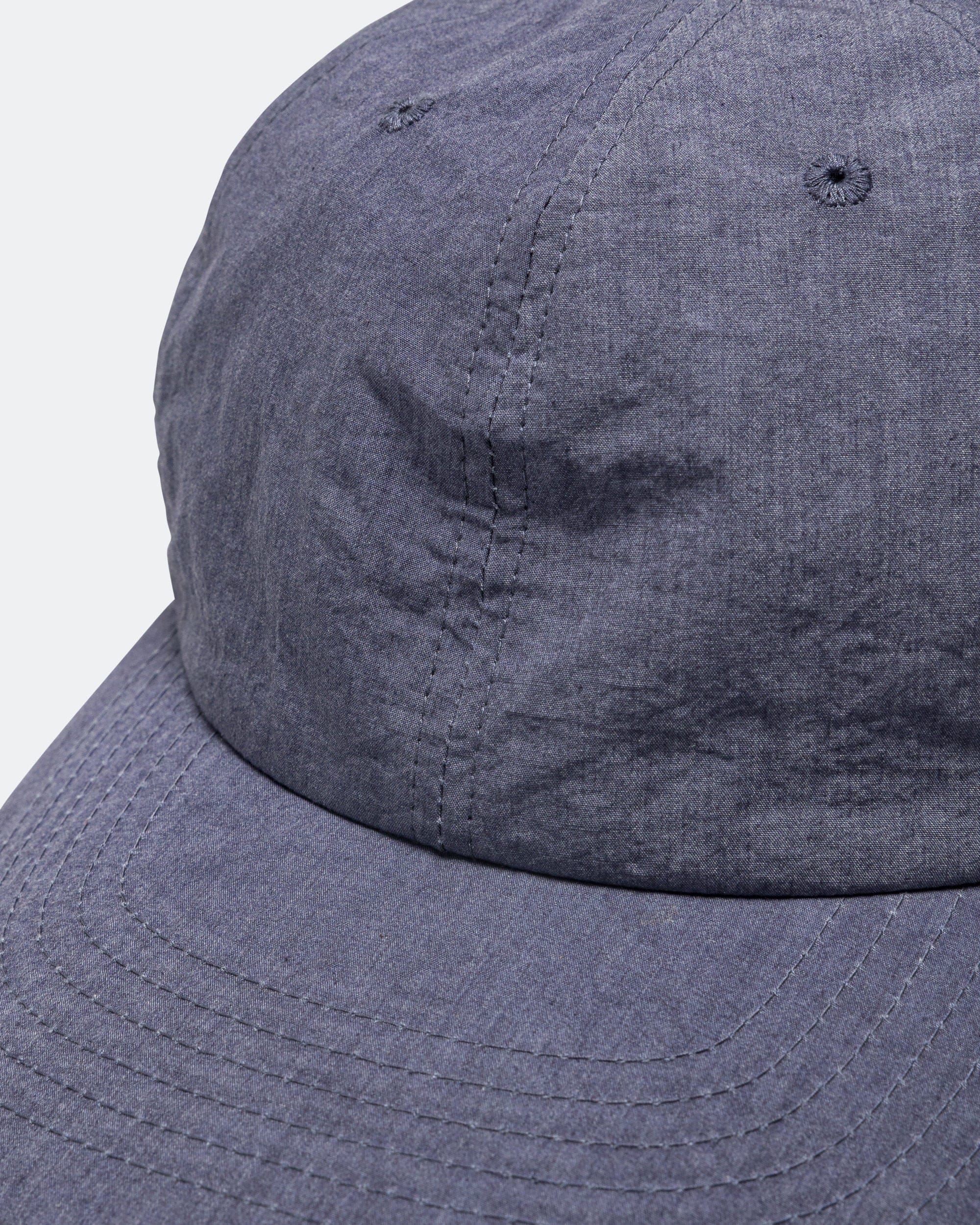 Found Feather 6 Panel Strap Back Cap - Blue