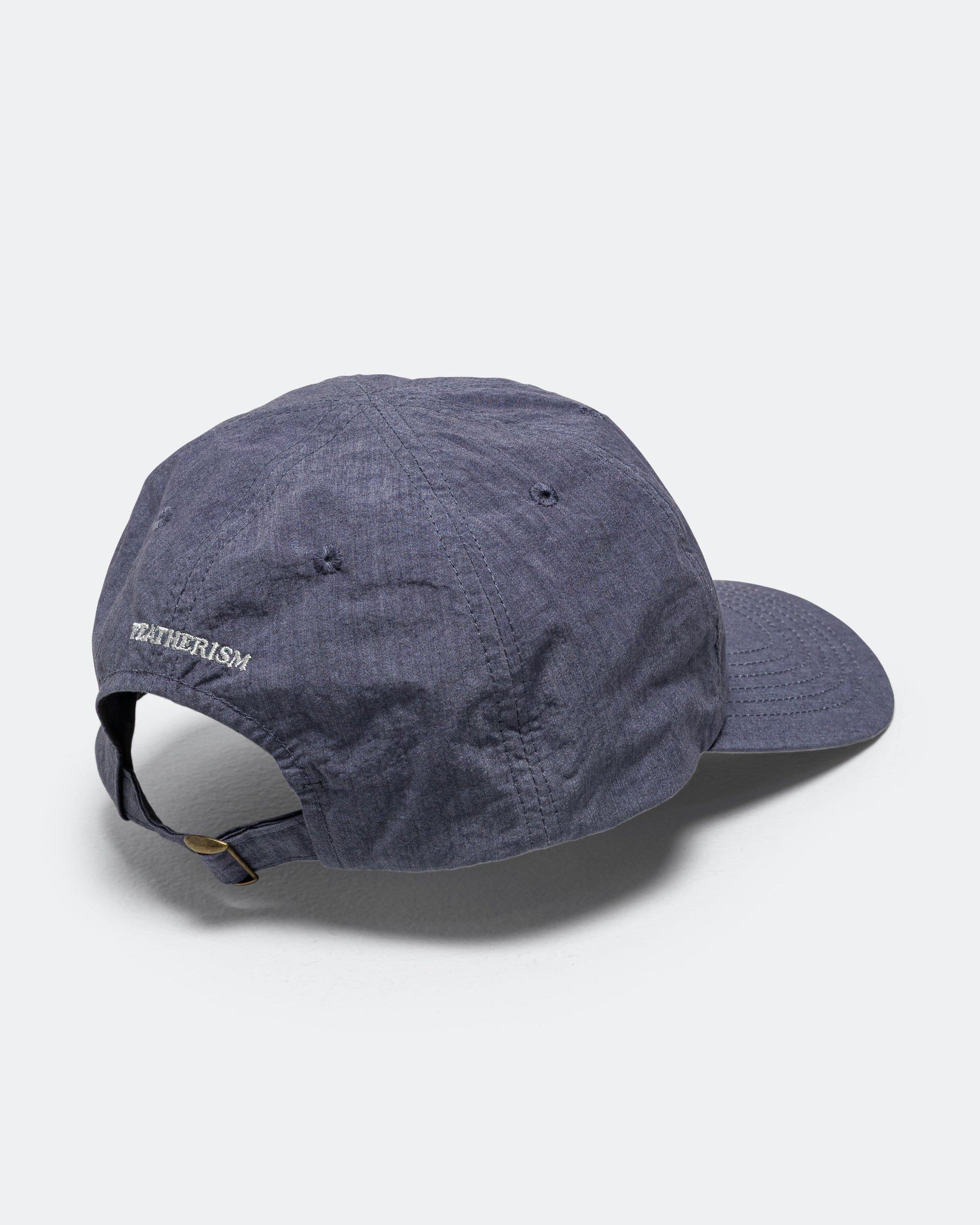 Found Feather 6 Panel Strap Back Cap - Blue