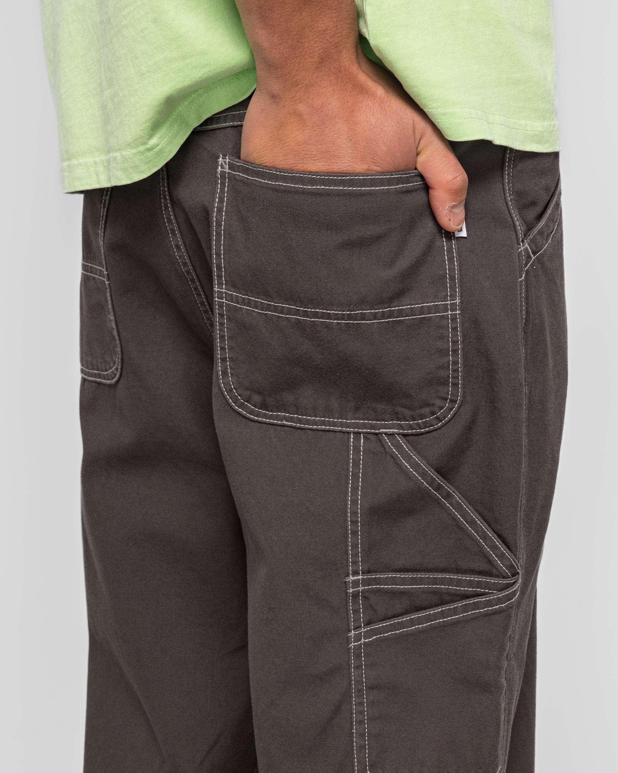 thisisneverthat Washed Canvas Work Pant - Charcoal