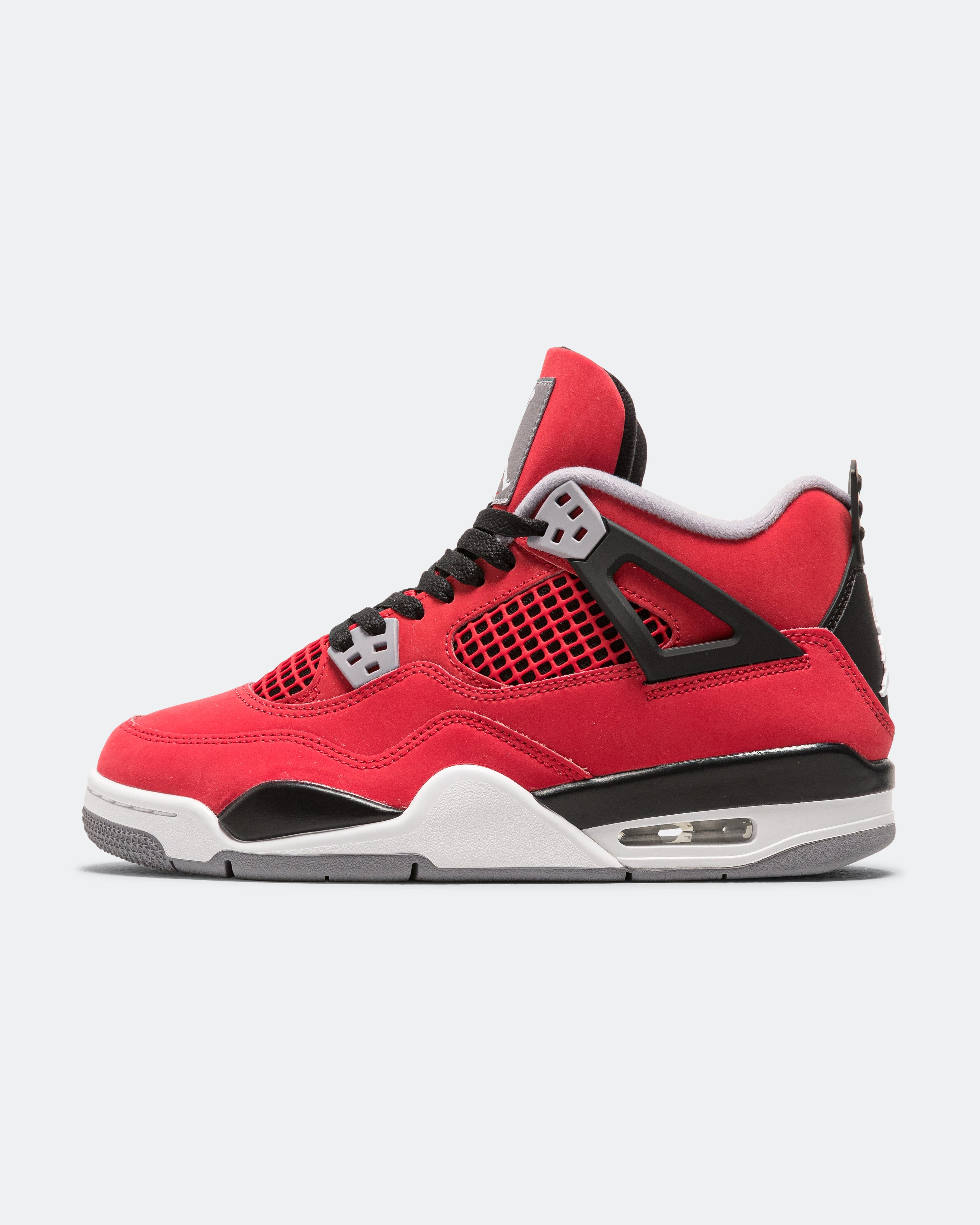 Air Jordan 4 Retro (GS) - Fire Red/White-Black-Cement Grey
