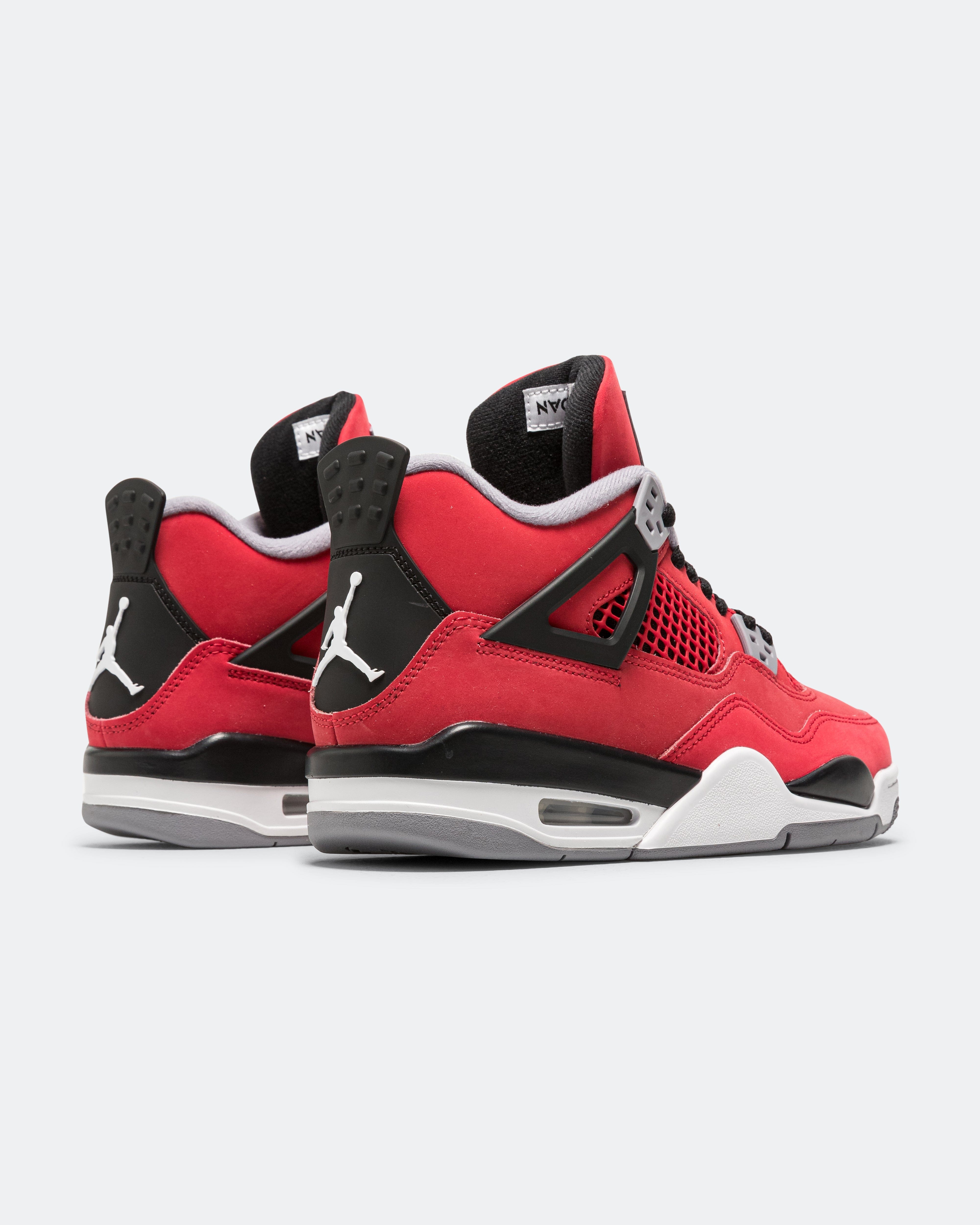 Air Jordan 4 Retro (GS) - Fire Red/White-Black-Cement Grey