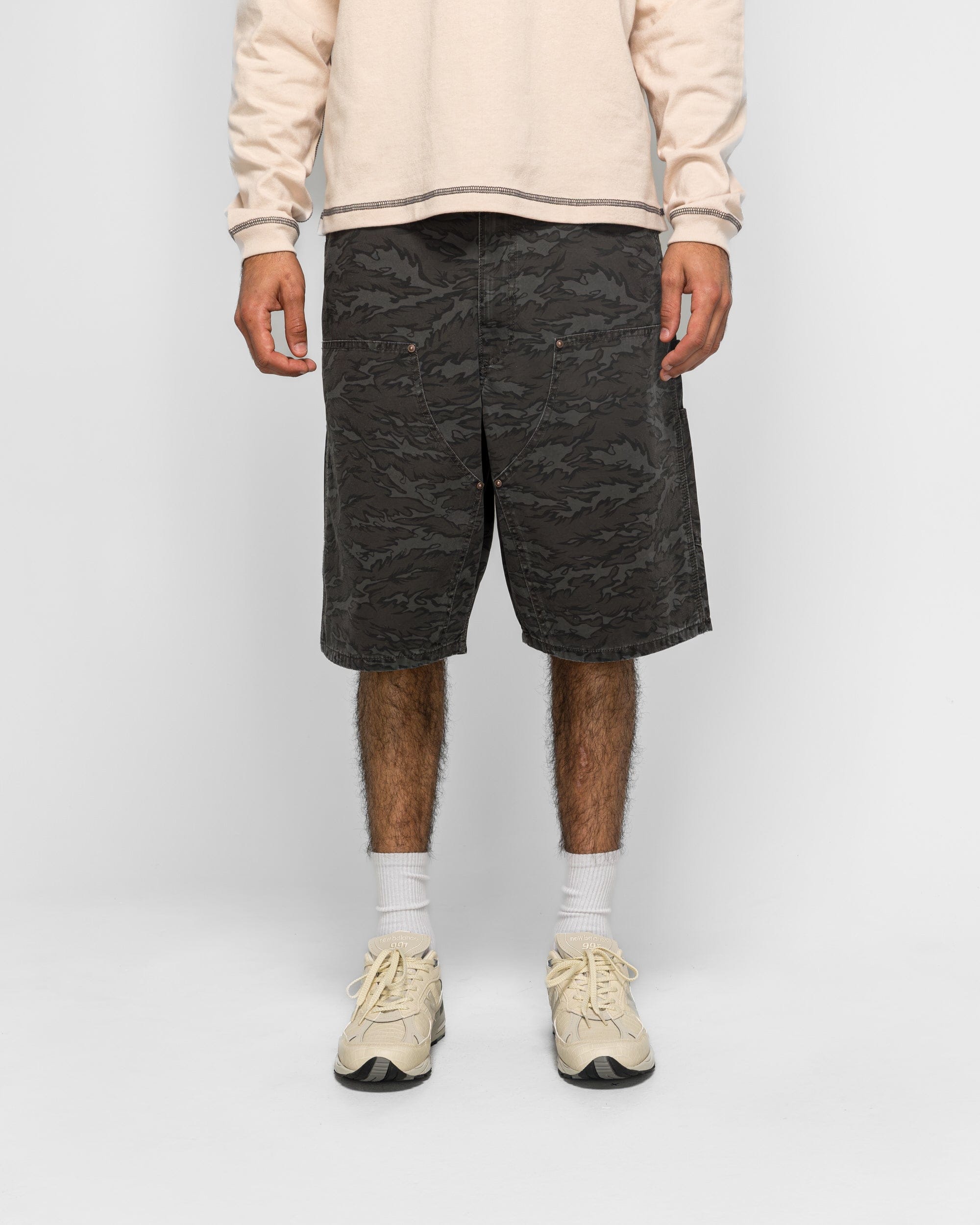 Beams Print Double Knee Shorts - Camo