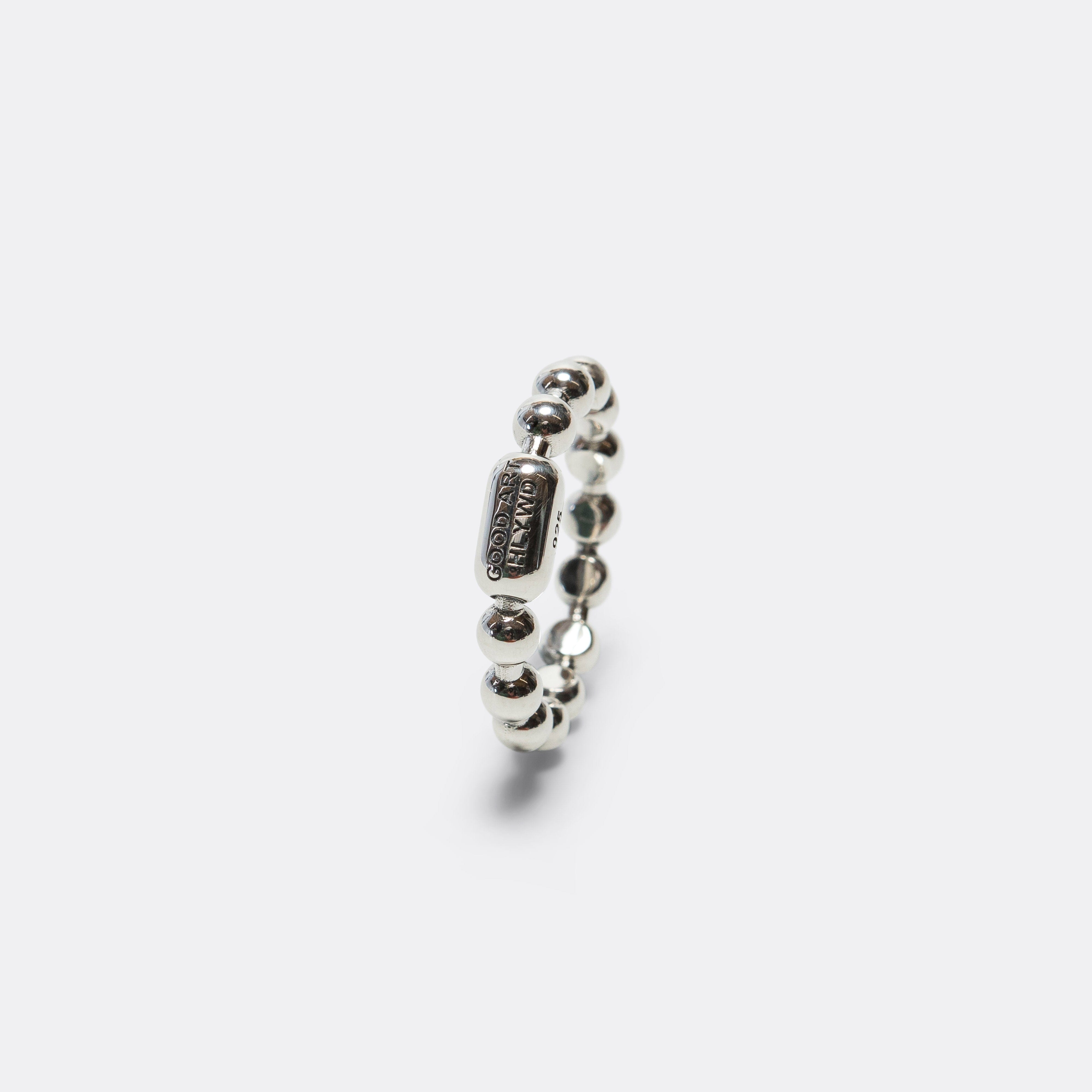 Good Art Hlywd Ball Chain Ring Smooth - A - 925 Silver