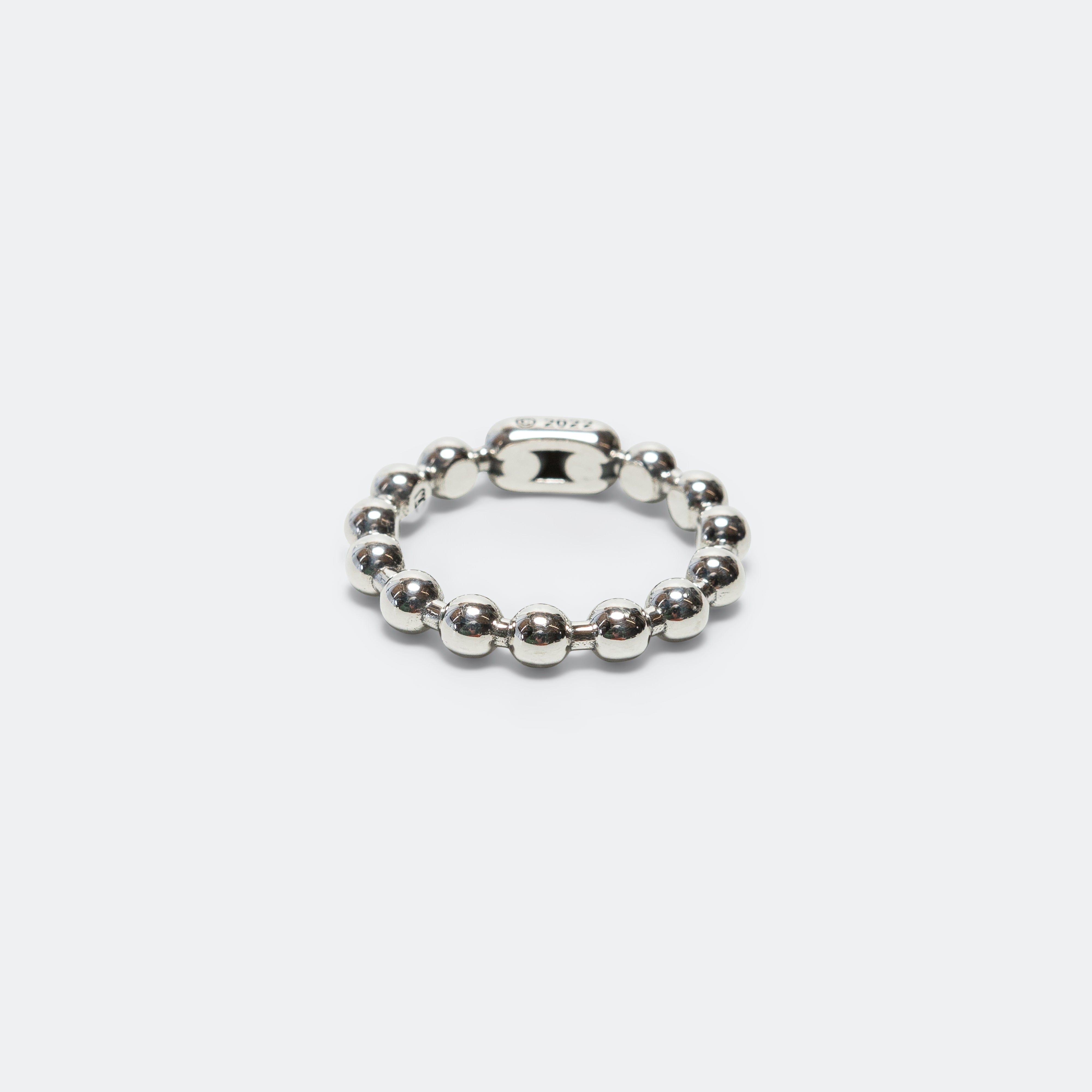 Good Art Hlywd Ball Chain Ring Smooth - A - 925 Silver