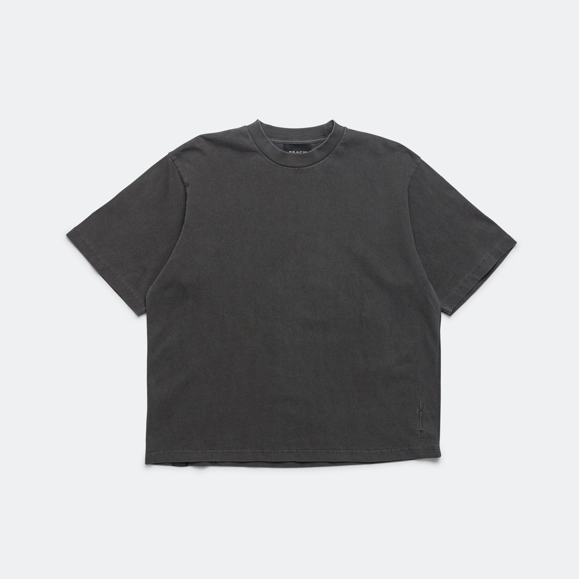 Beach Brains Boxy Tee - Charcoal