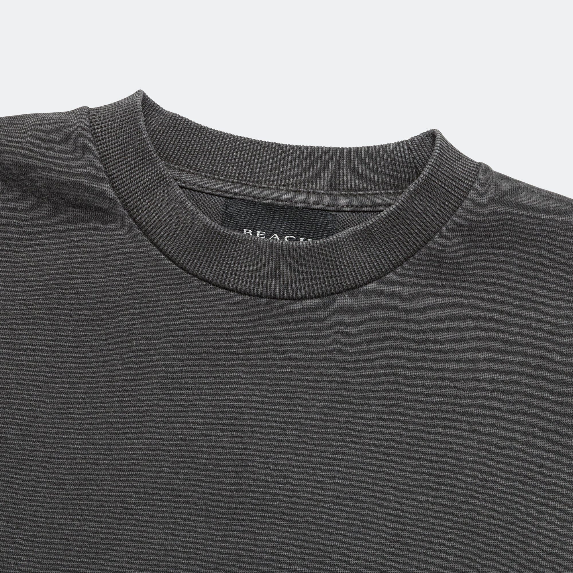 Beach Brains Boxy Tee - Charcoal