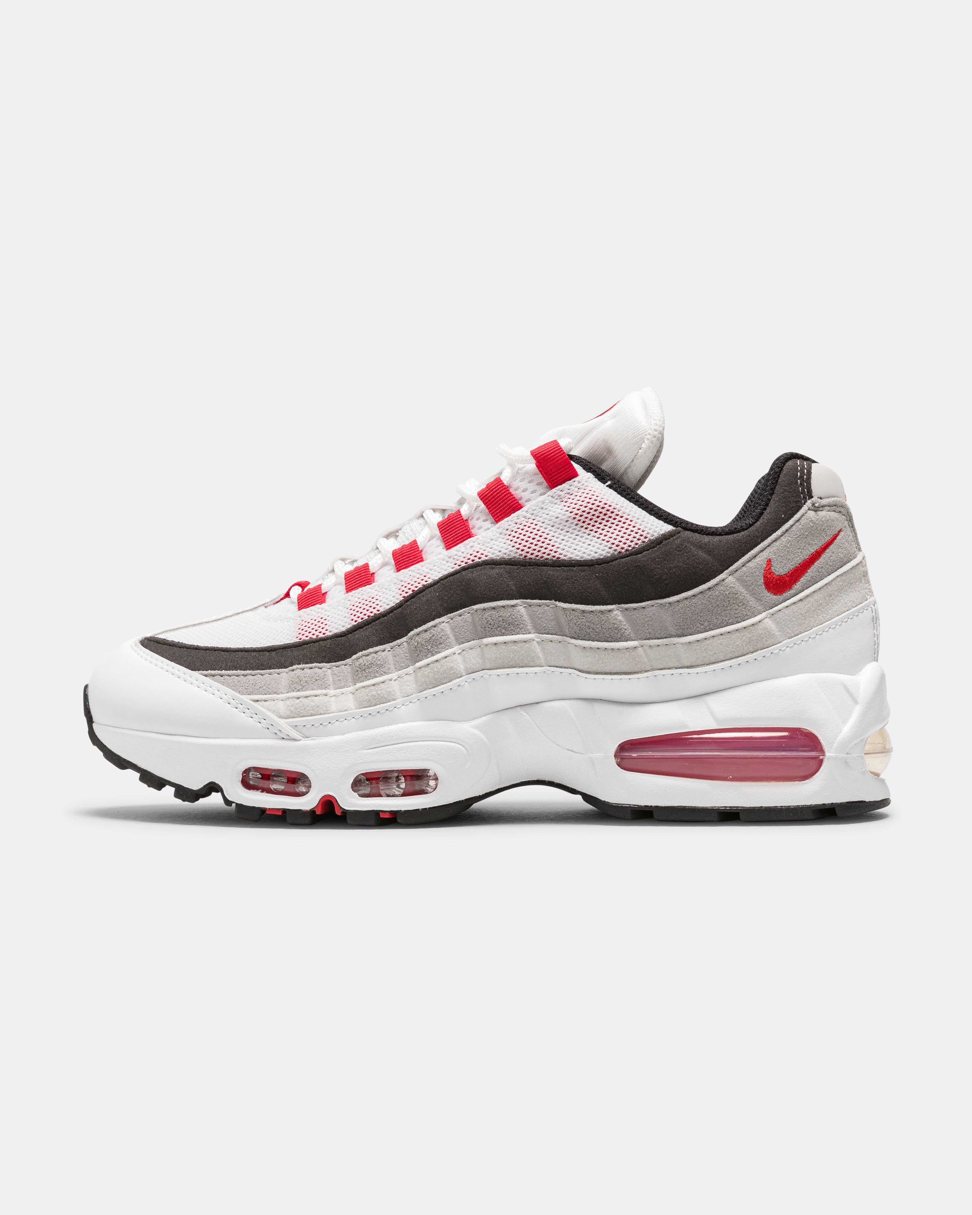 Nike Air Max 95 Premium - White/Comet Red-Neutral Grey-Medium Grey
