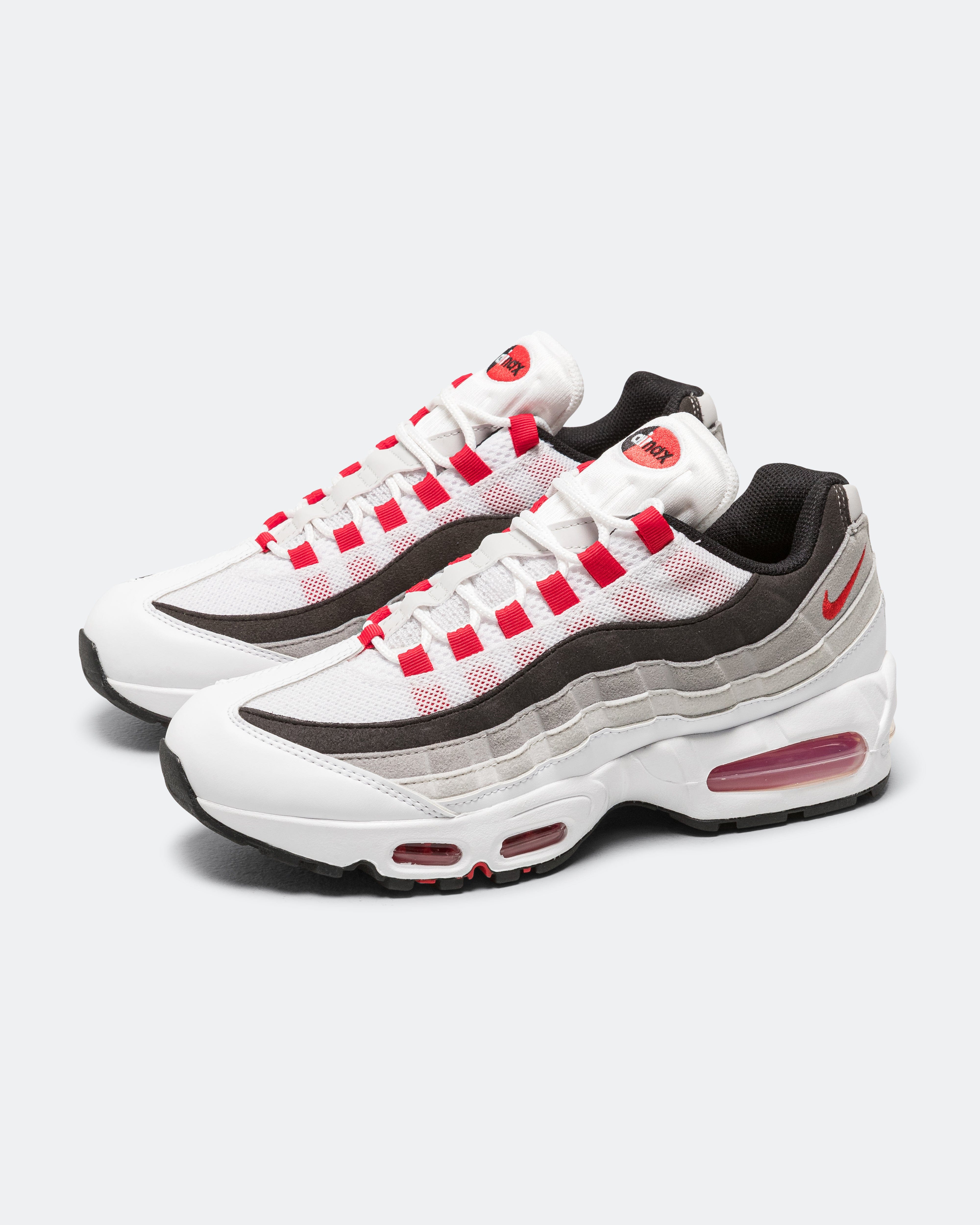 Nike Air Max 95 Premium - White/Comet Red-Neutral Grey-Medium Grey