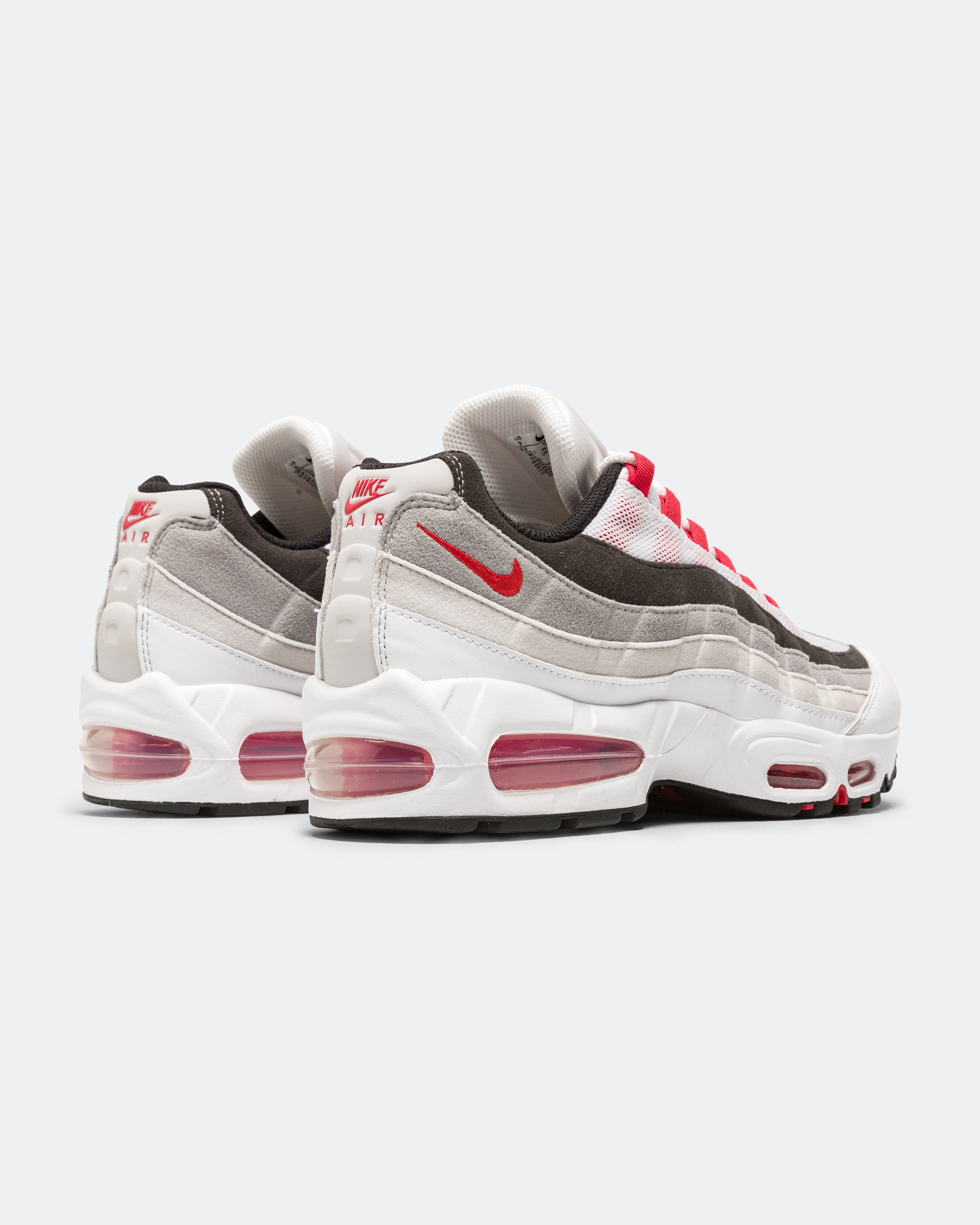 Nike Air Max 95 Premium - White/Comet Red-Neutral Grey-Medium Grey