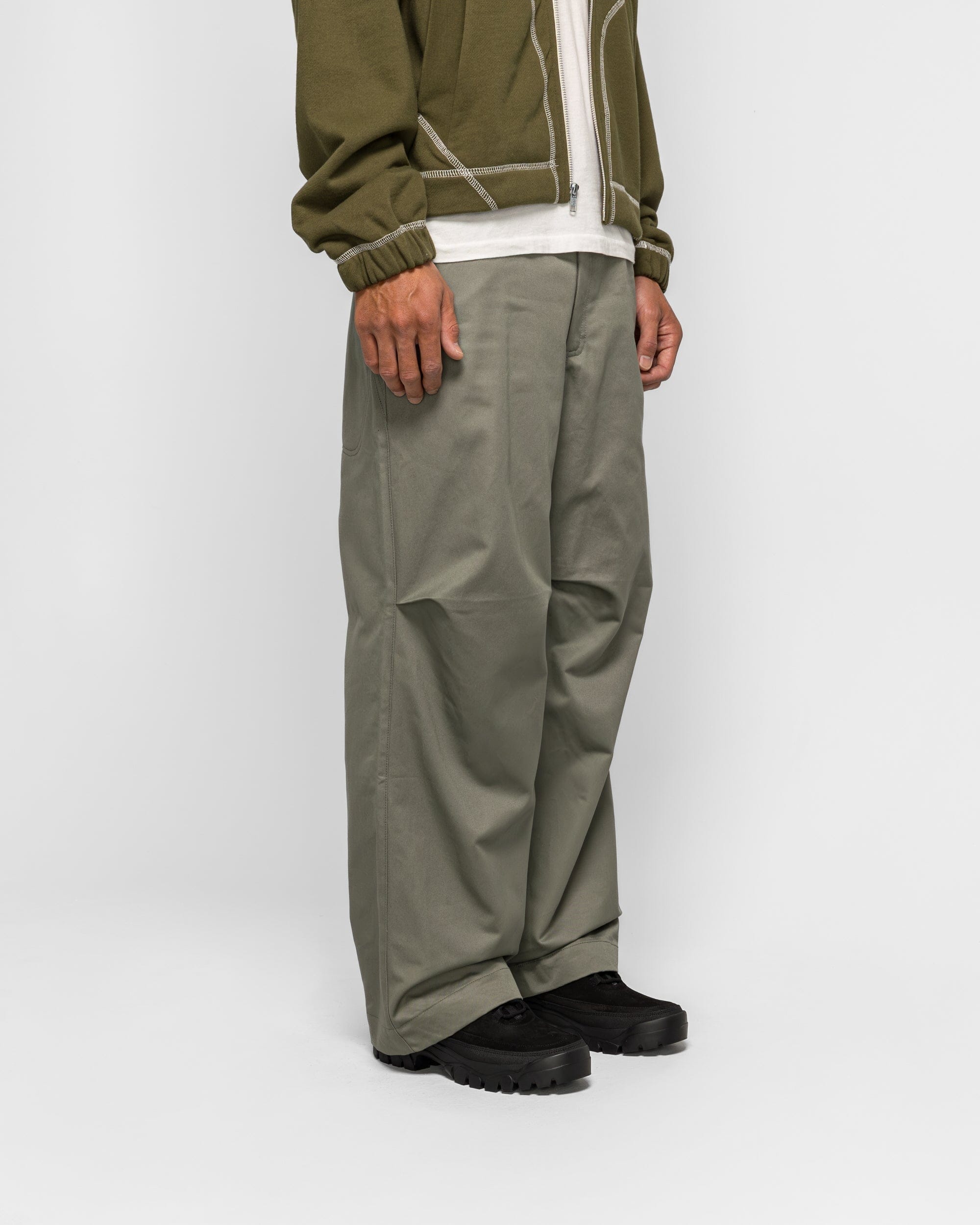 Colin Meredith Loop Claw Trouser - Olive