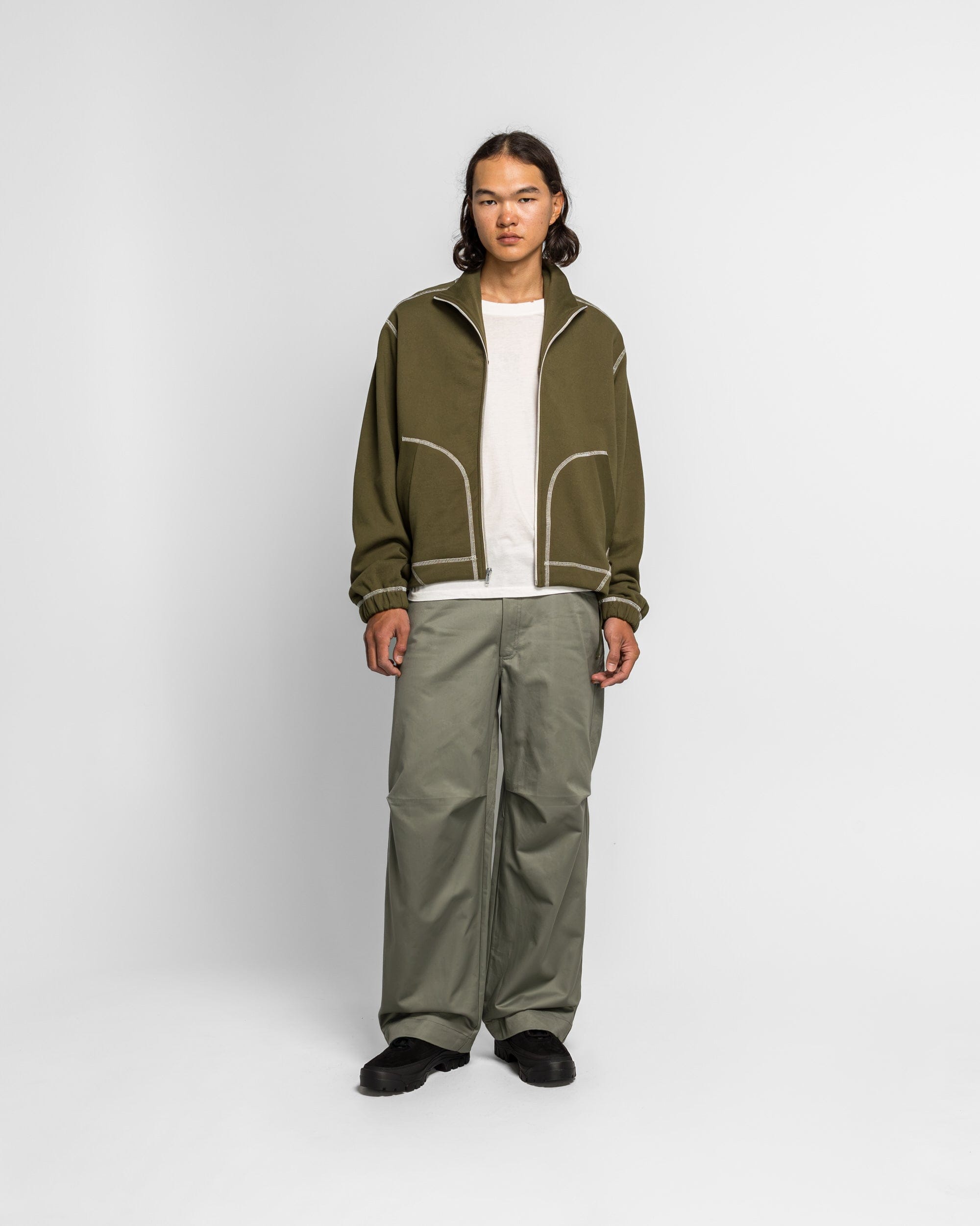Colin Meredith Loop Claw Trouser - Olive