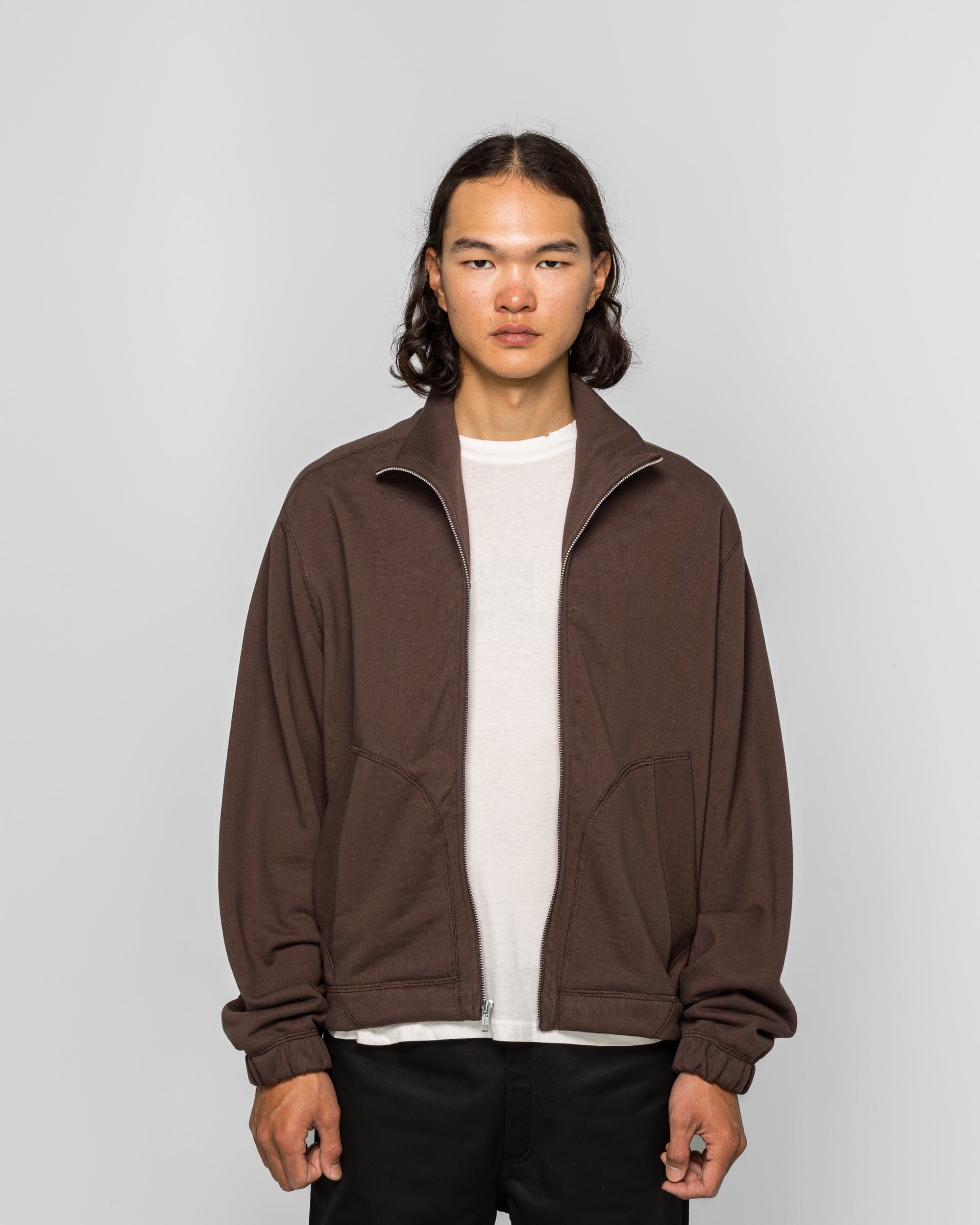 Colin Meredith Knot Zip Sweater - Brown
