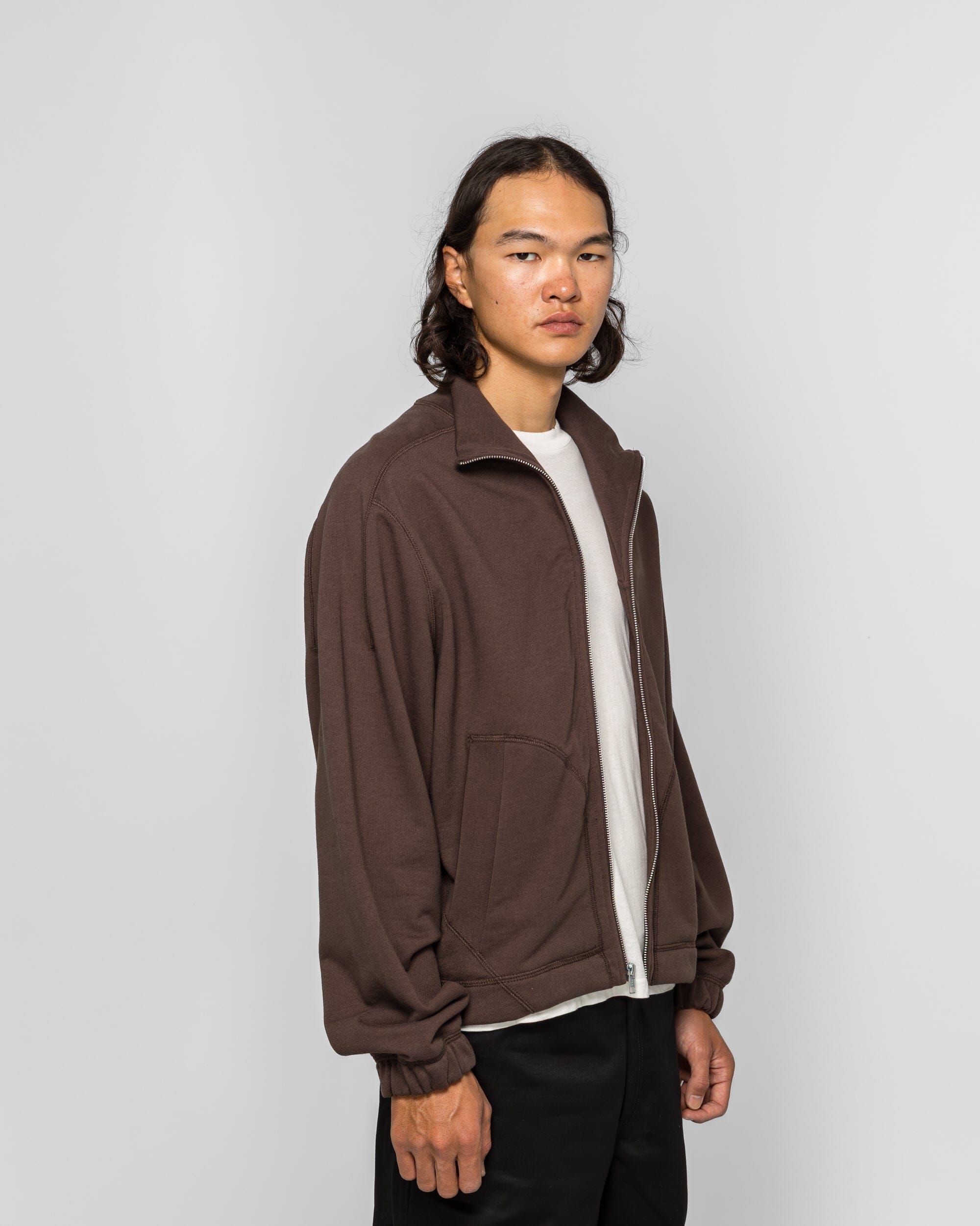 Colin Meredith Knot Zip Sweater - Brown