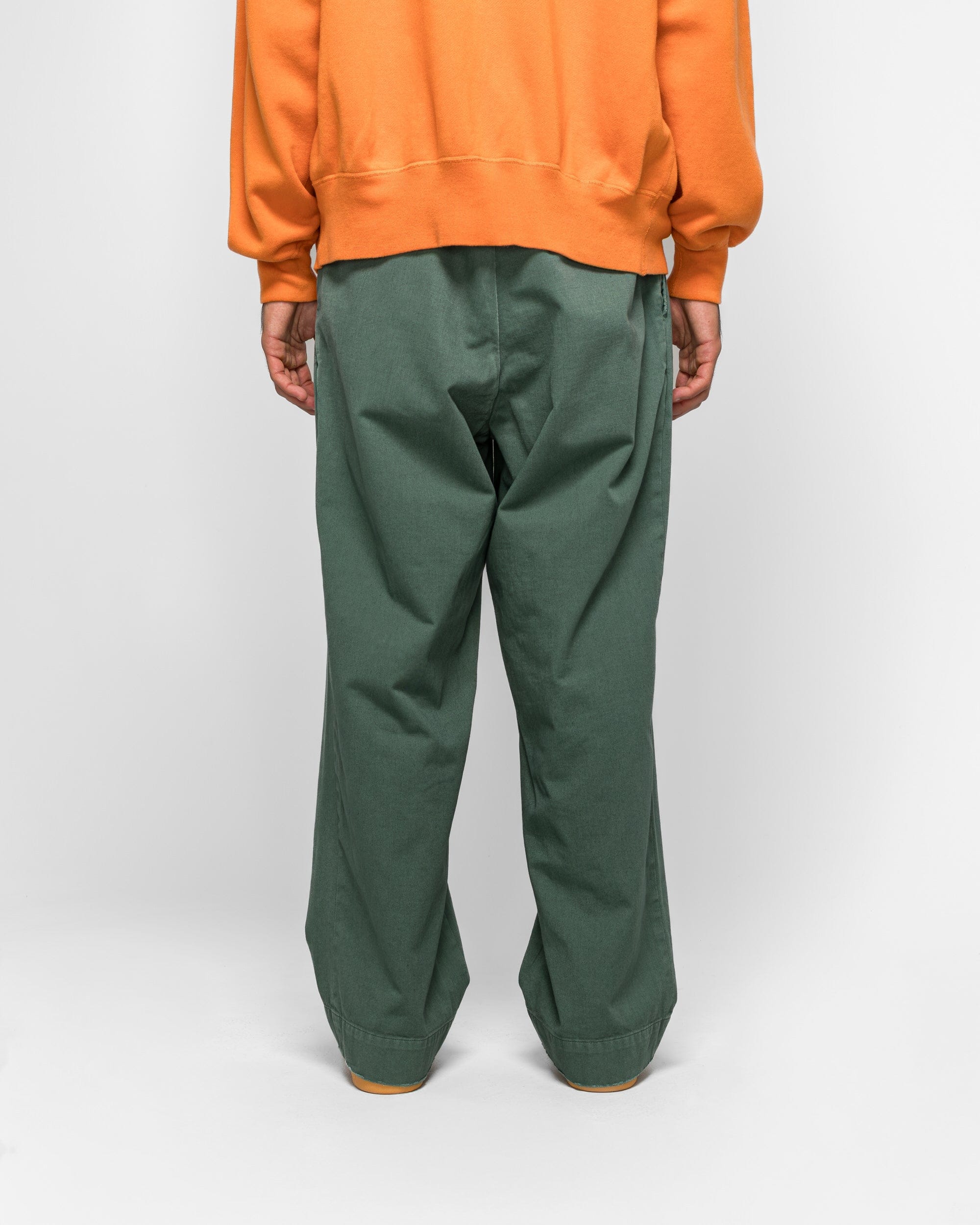 A.PRESSE Vintage Twill Work Pants - Green