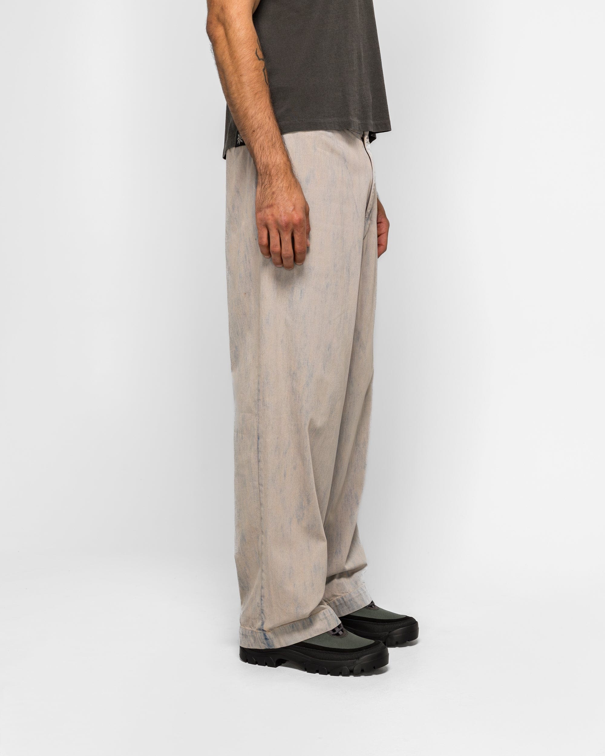 A.PRESSE Vintage Prisoner Denim Pants - Bleach