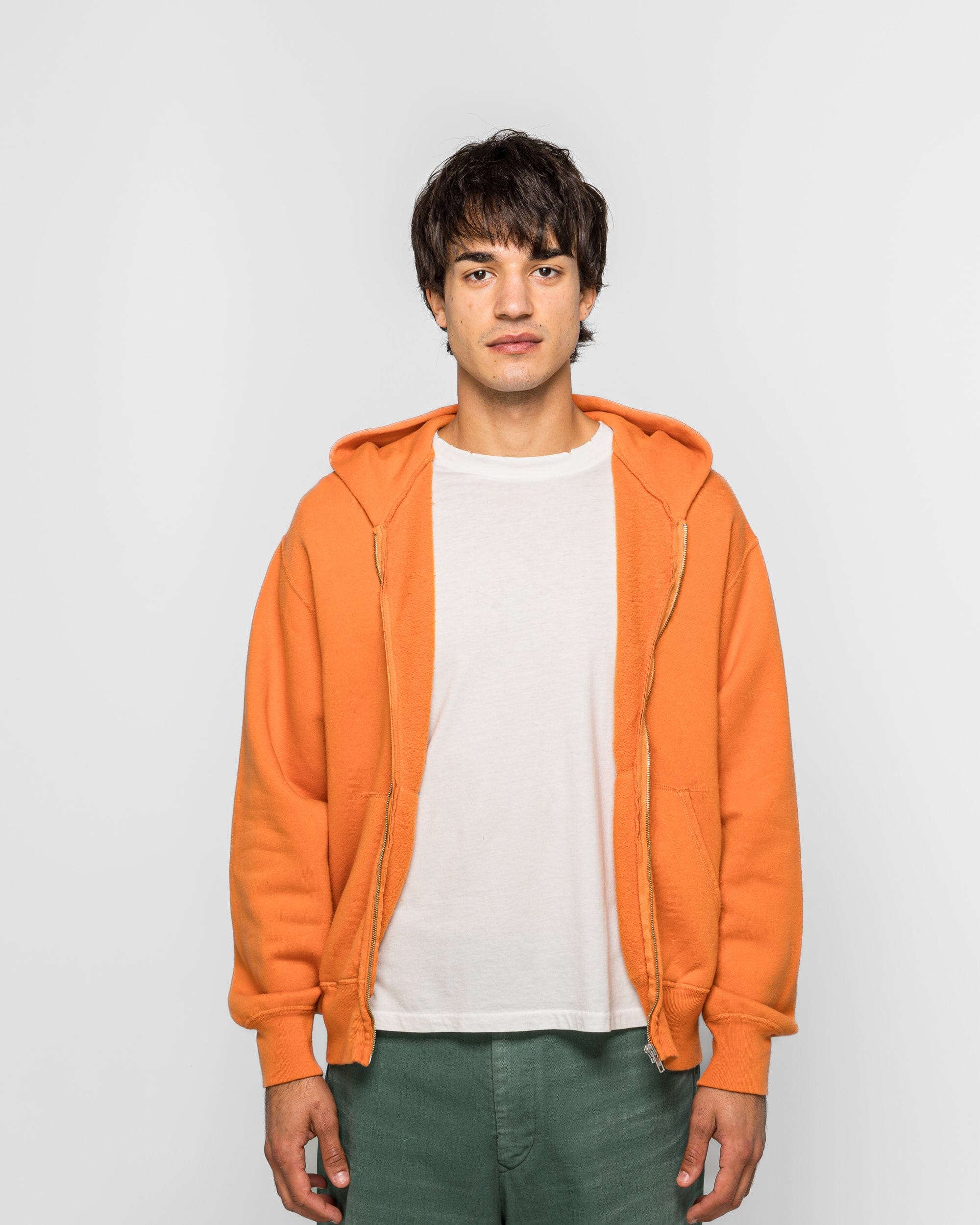 Unlikely Raglan Zip Hoodie - Orange