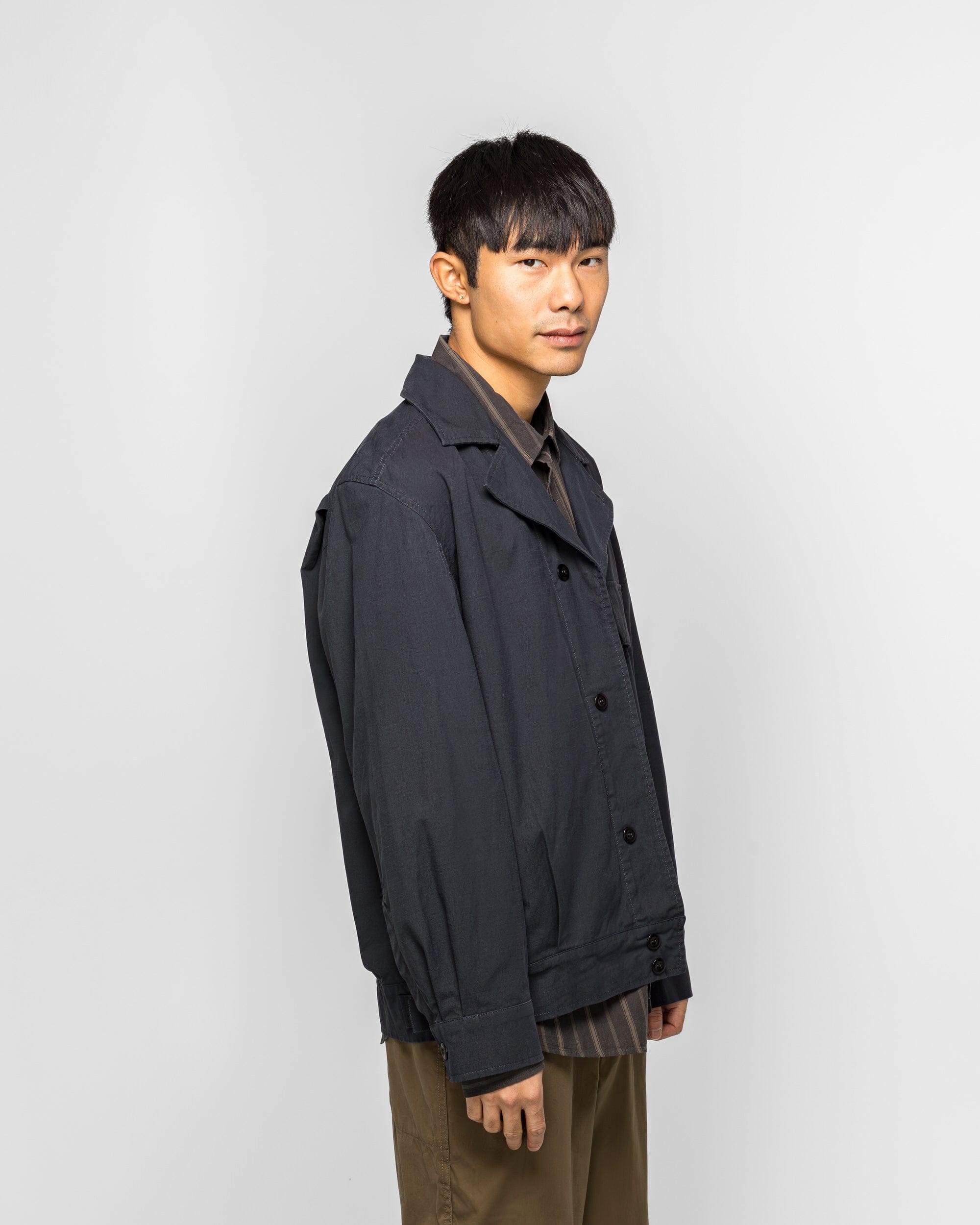 MHL. Utility Jacket - Ink Washed Cotton Ripstop