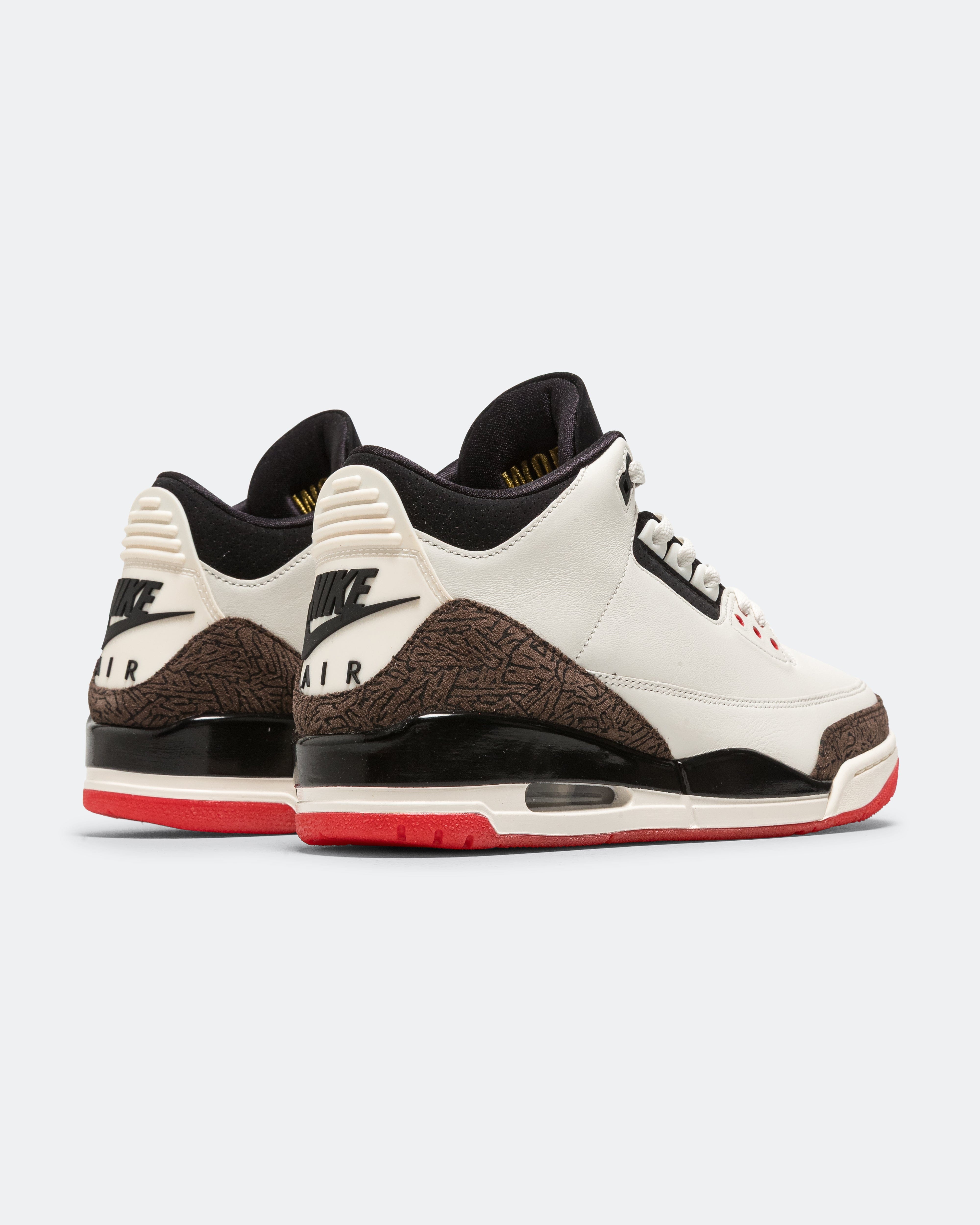Air Jordan 3 Retro OG - Sail/Black-University Red-Pale Ivory