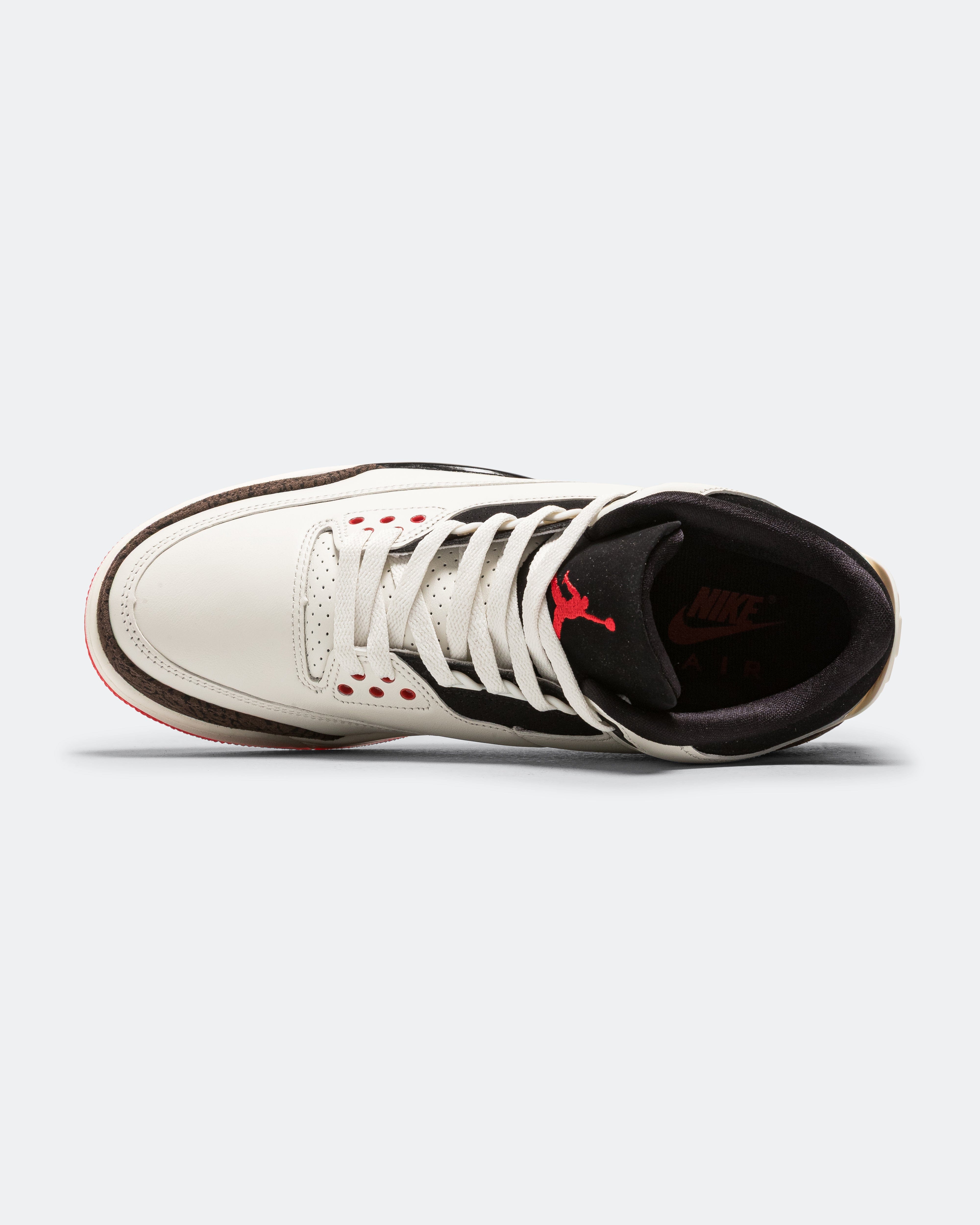 Air Jordan 3 Retro OG - Sail/Black-University Red-Pale Ivory