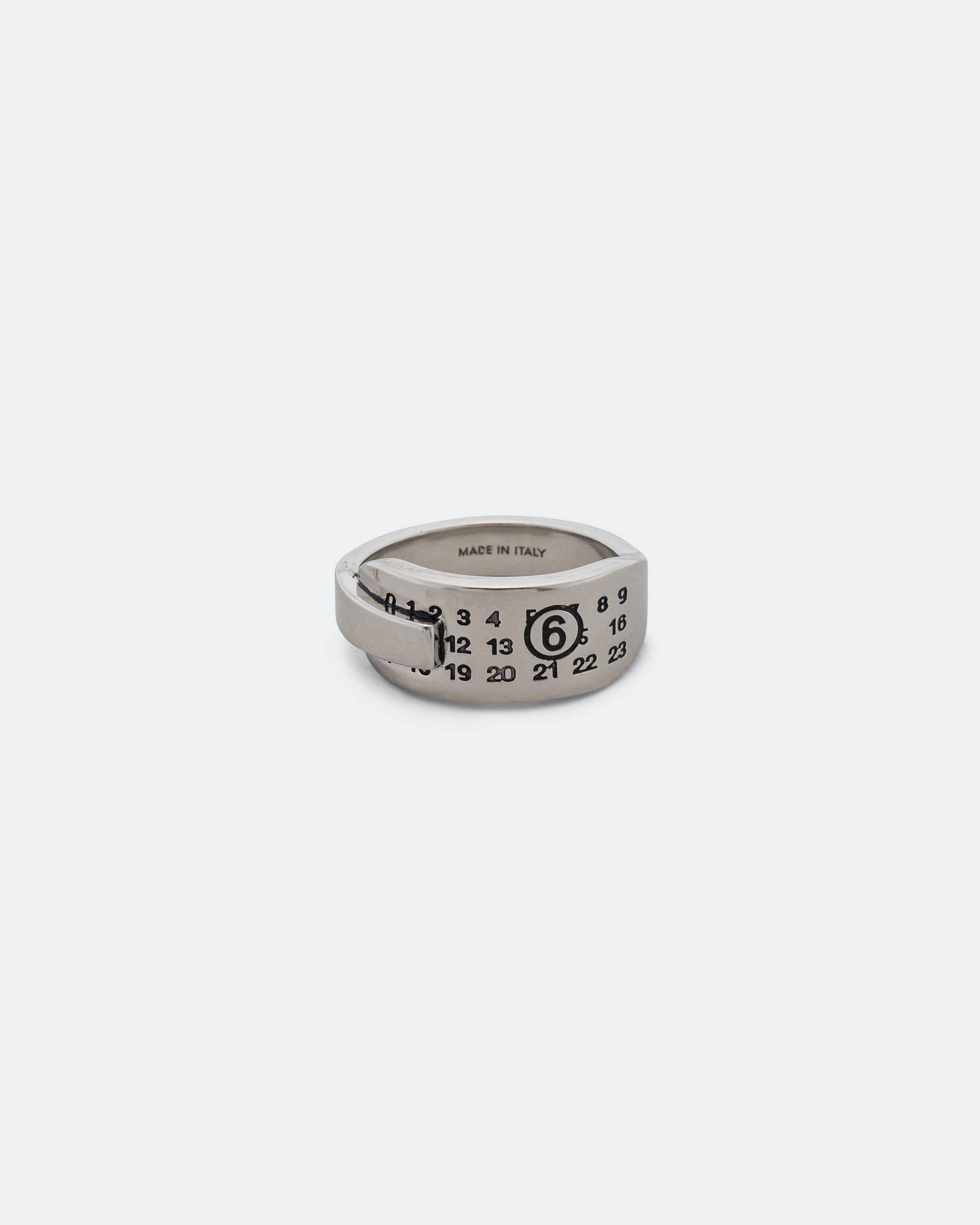 MM6 Stick Ring - Silver Toned brass