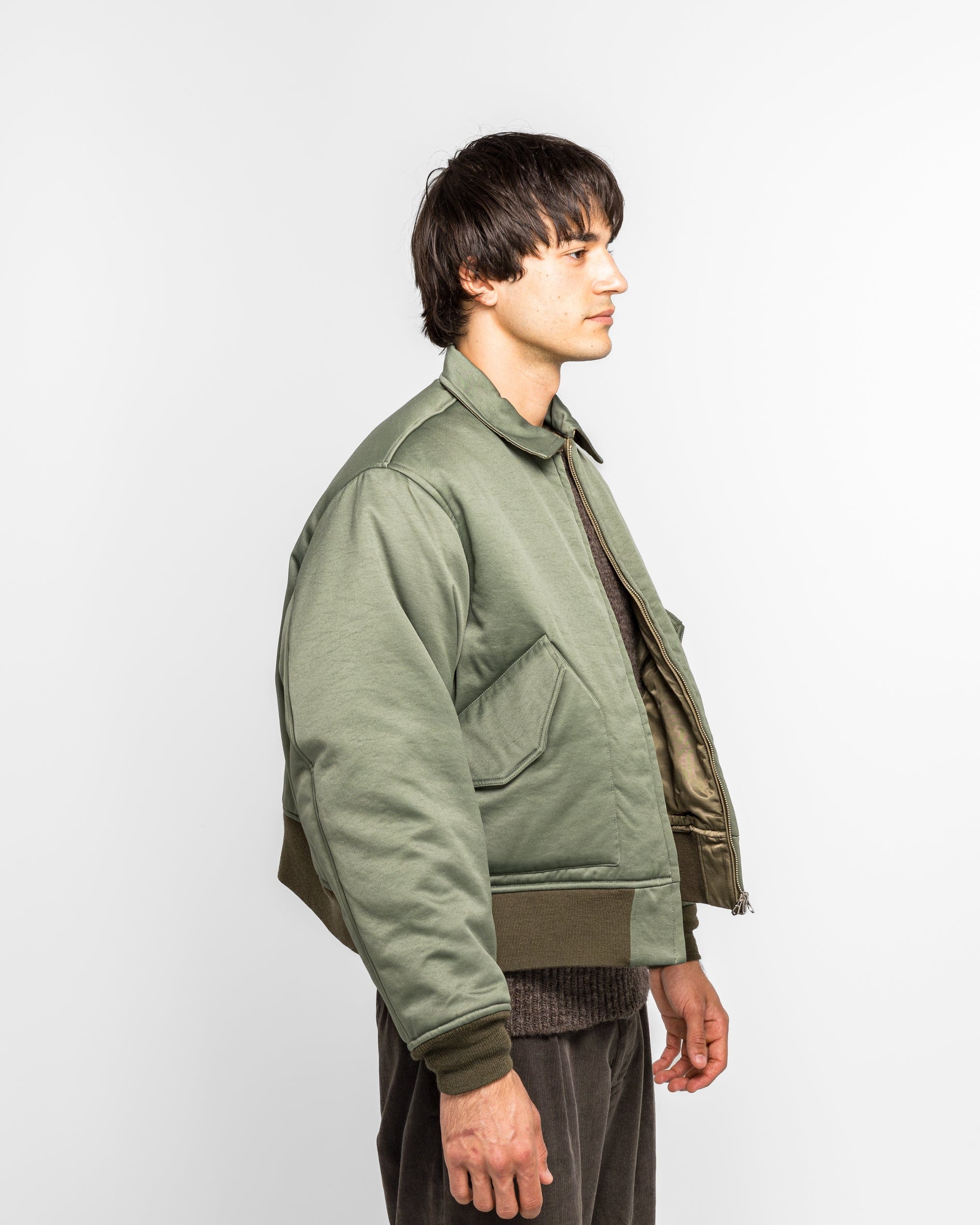 Unlikely Reversible Flight Yokosuka Jacket - Sage Green