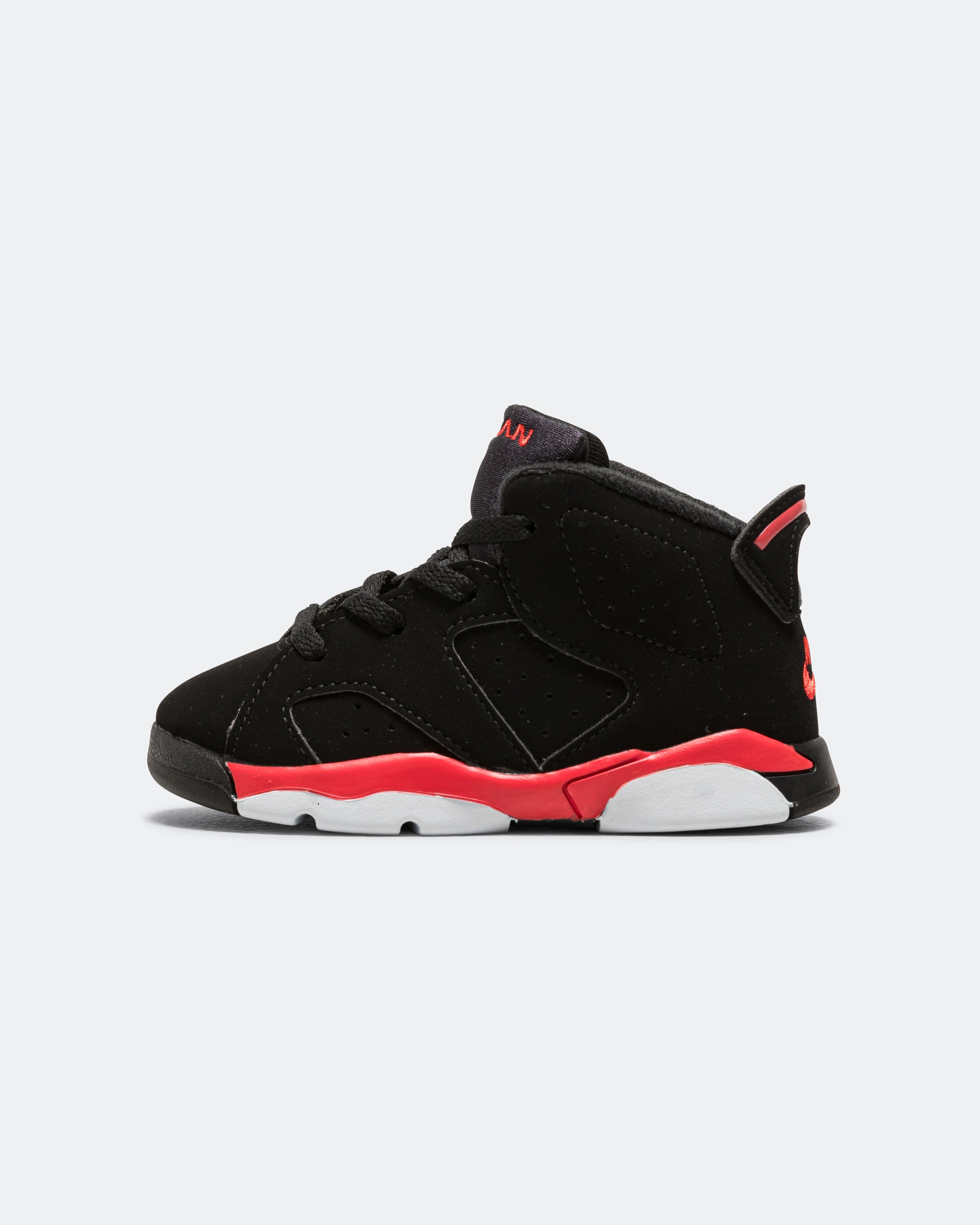 Air Jordan 6 Retro (TD) - Black/Light Crimson