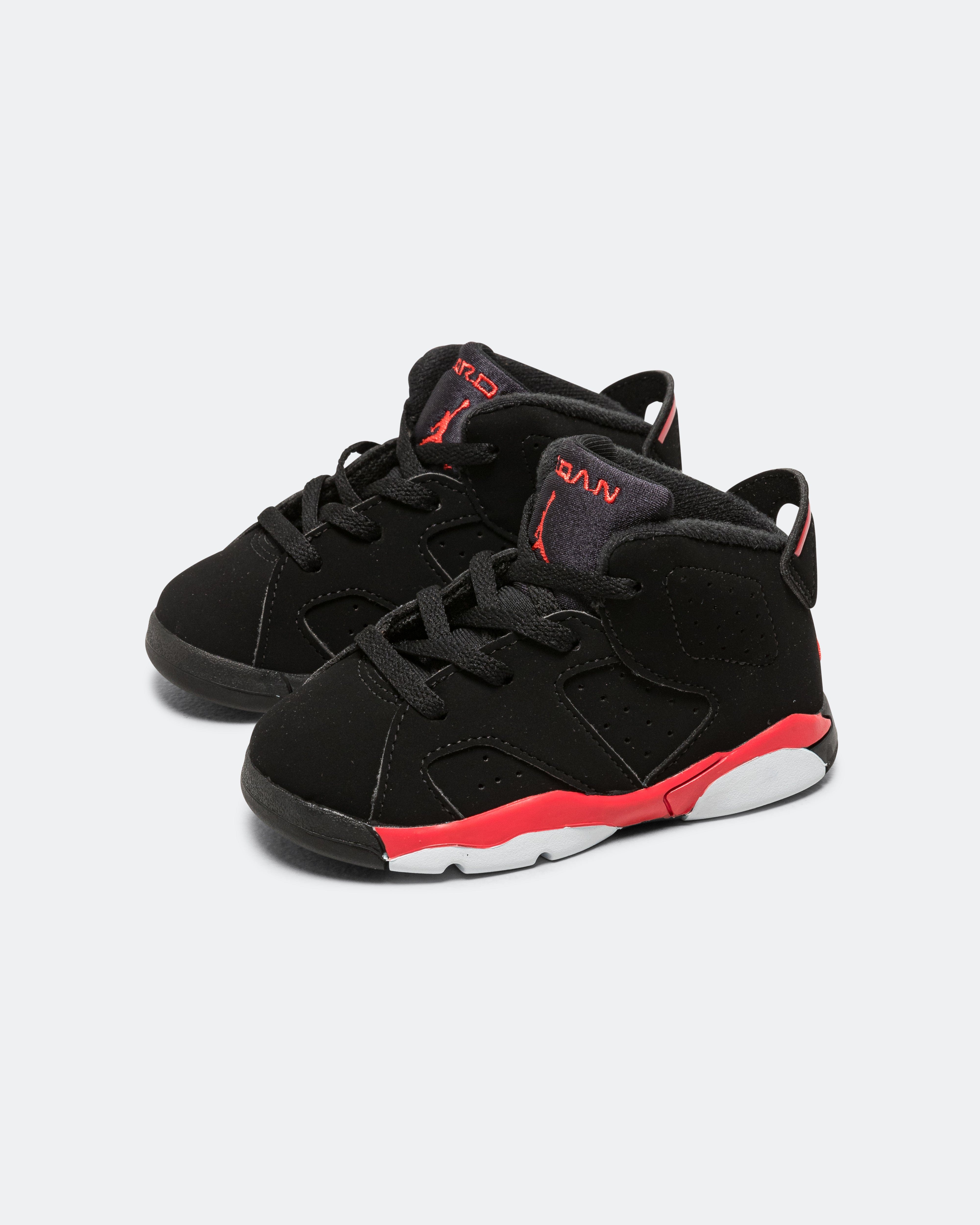 Air Jordan 6 Retro (TD) - Black/Light Crimson