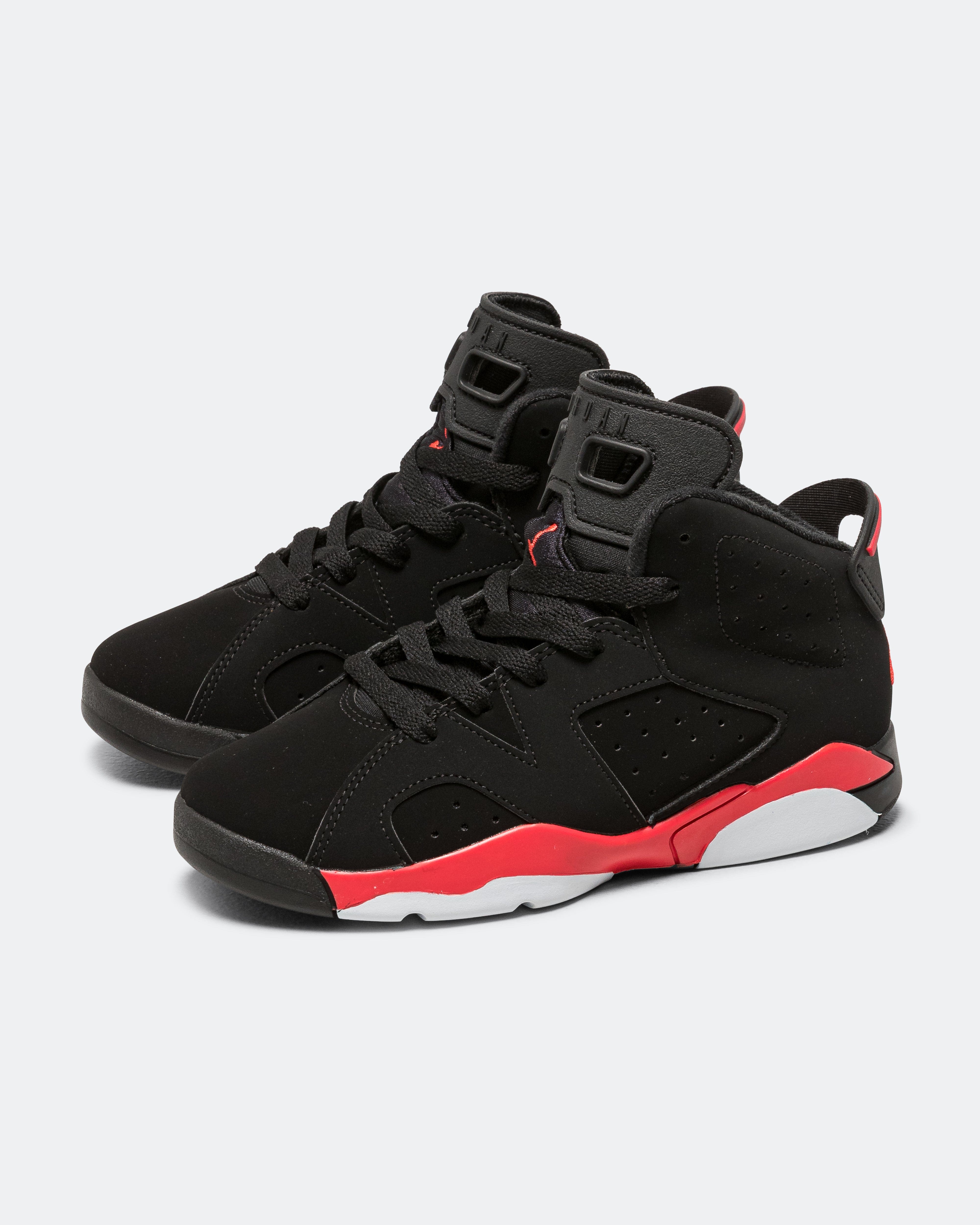 Air Jordan 6 Retro (PS) - Black/Light Crimson