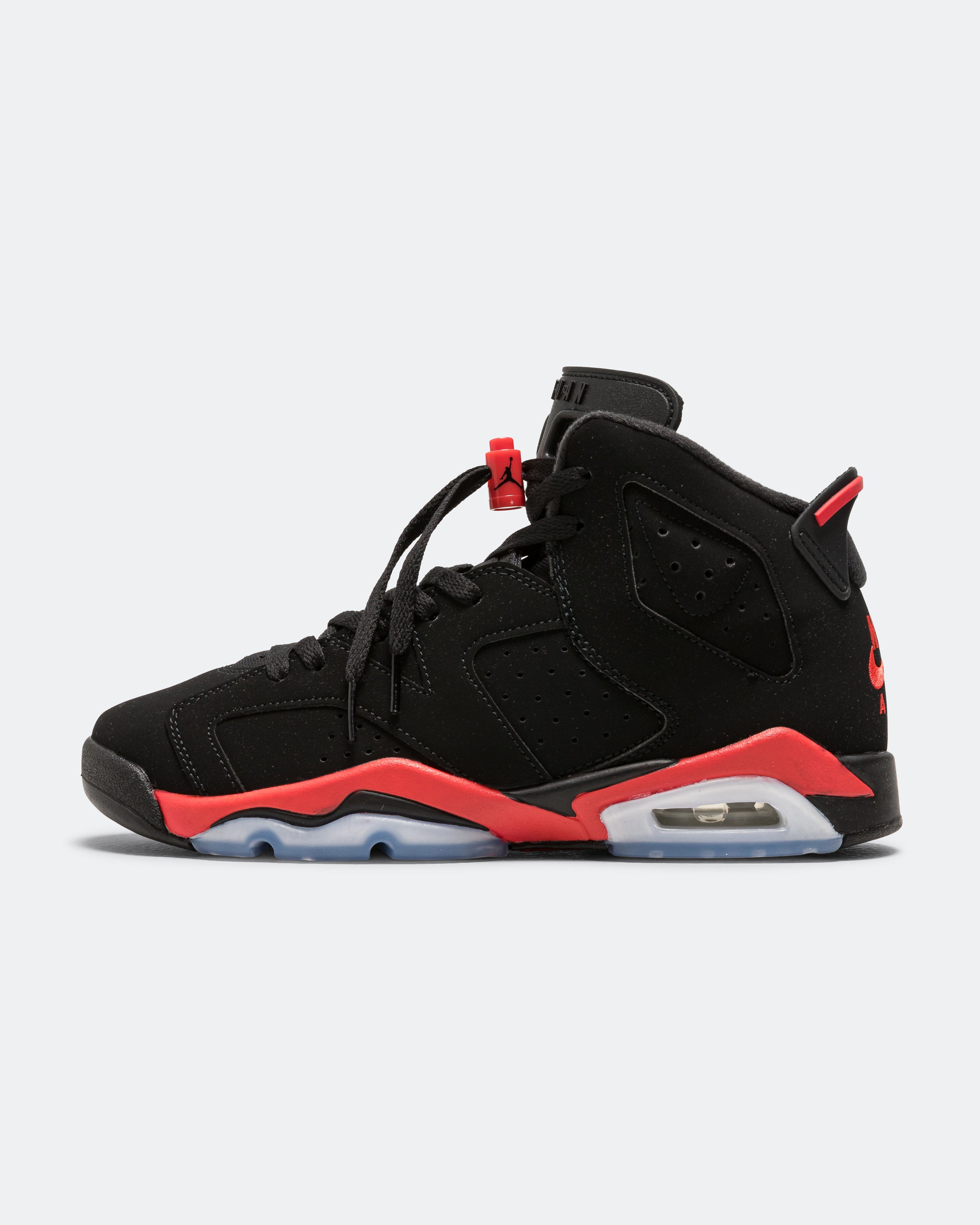 Air Jordan 6 Retro (GS) - Black/Light Crimson